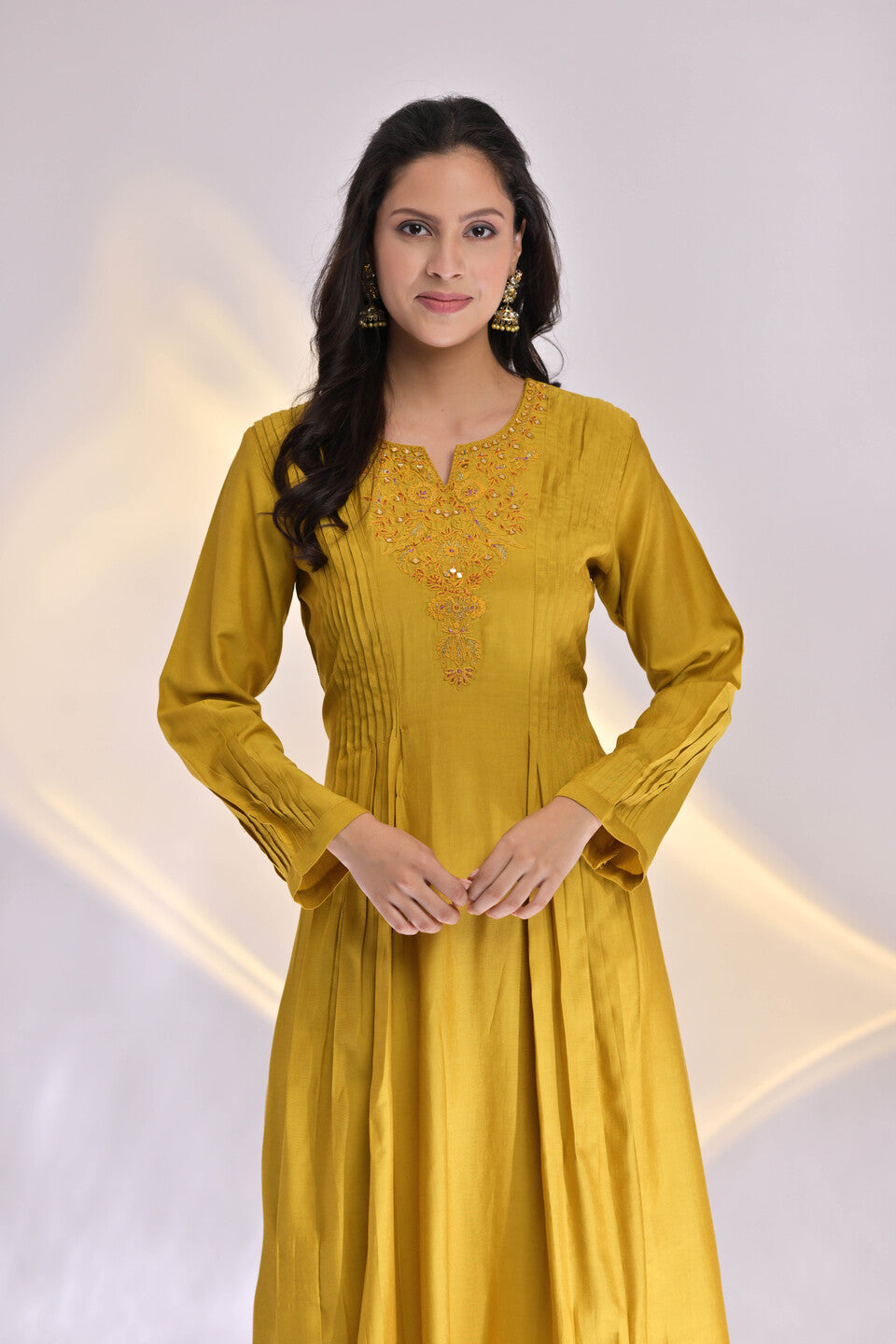 Alexa A-Line Kurta &  Flared Palazzo Set With Dupatta