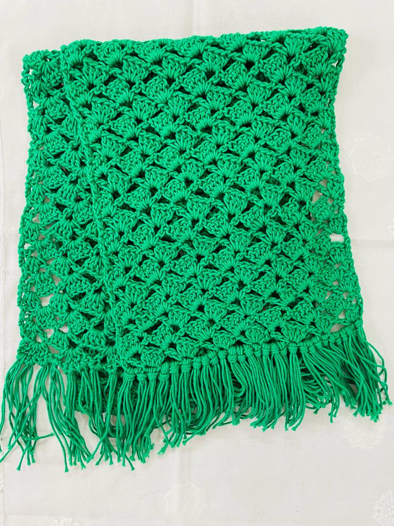 Jade Crochet Scarf - Handmade