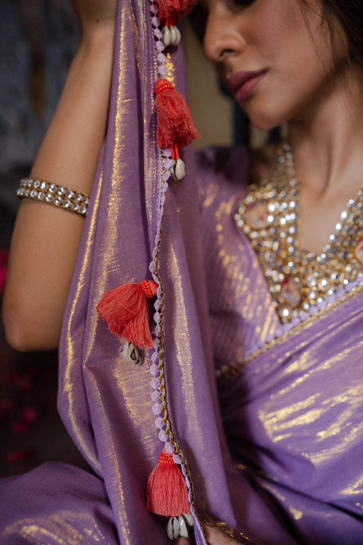 Liliana Lilac Kamli Saree