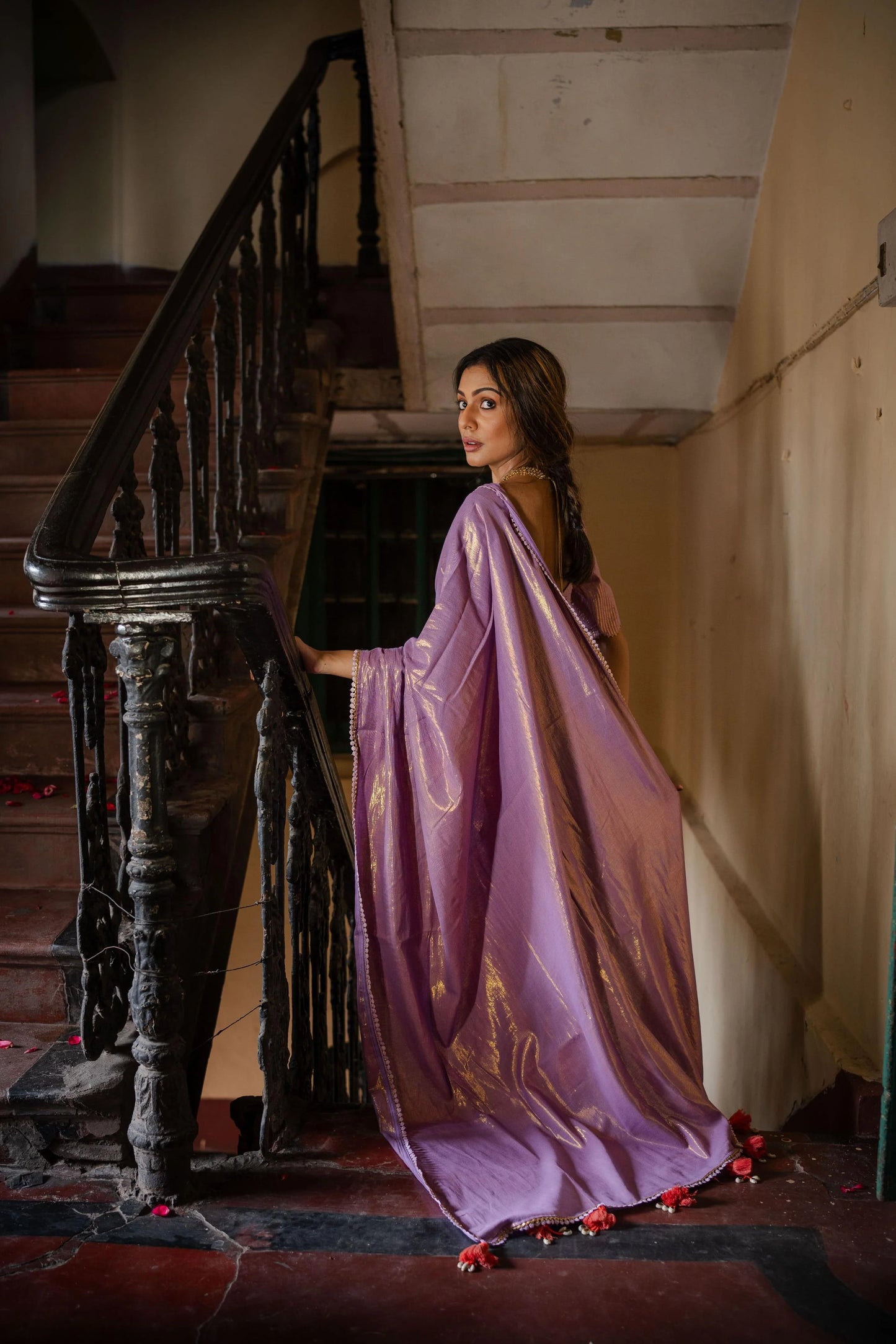 Liliana Lilac Kamli Saree