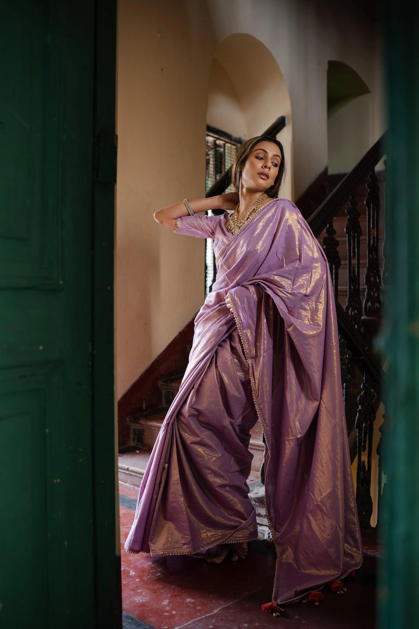 Liliana Lilac Kamli Saree