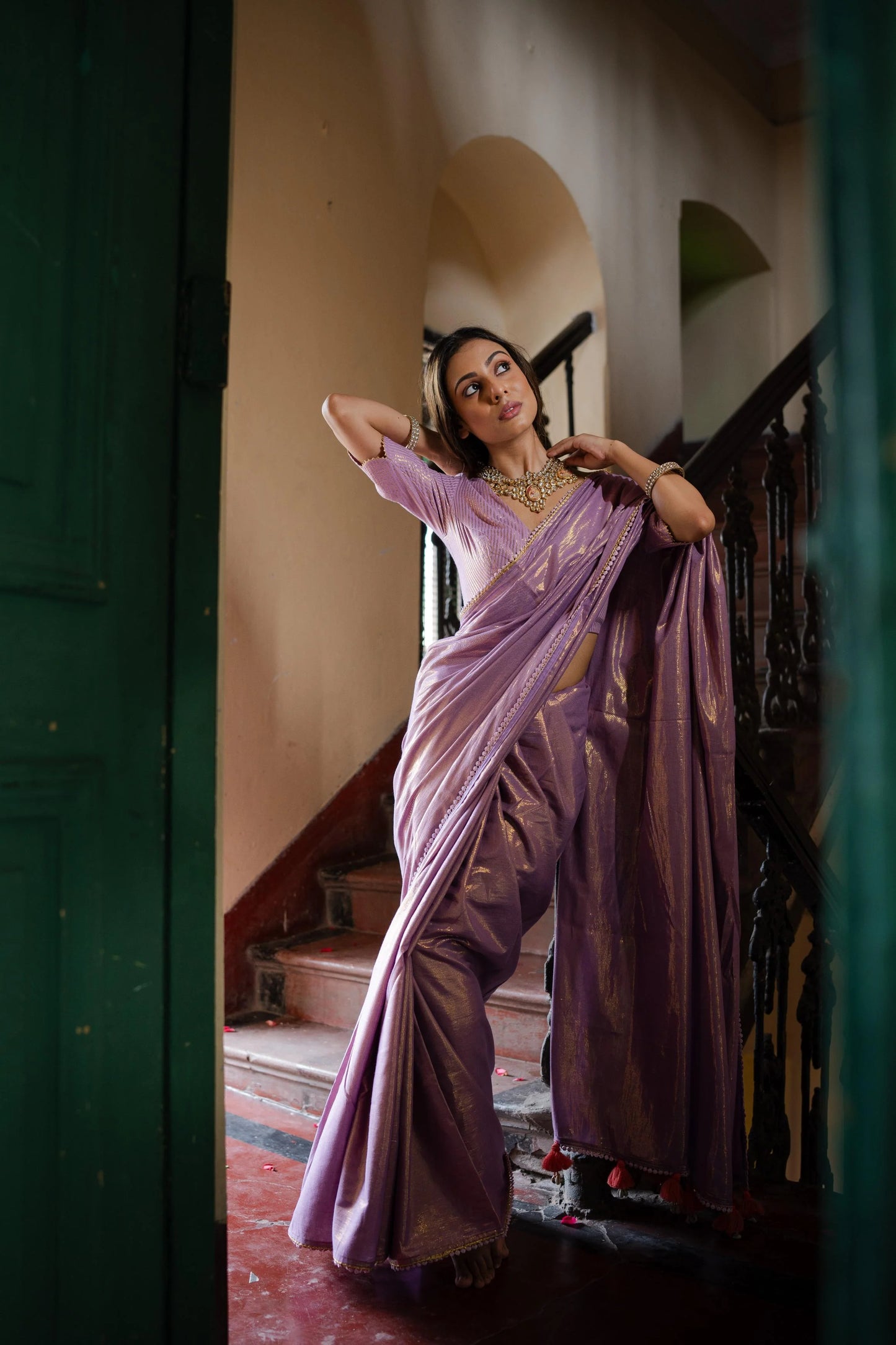 Liliana Lilac Kamli Saree