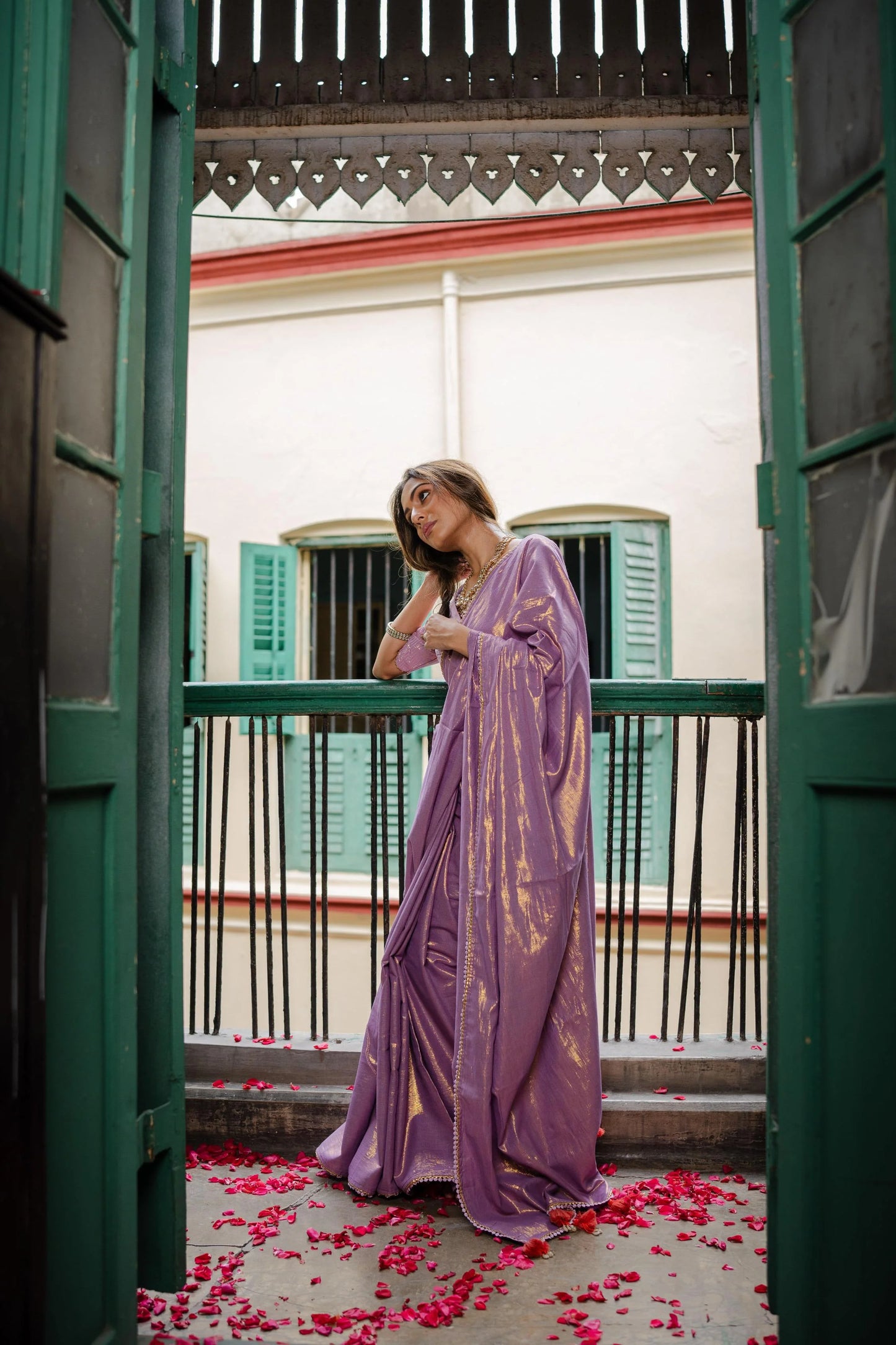 Liliana Lilac Kamli Saree