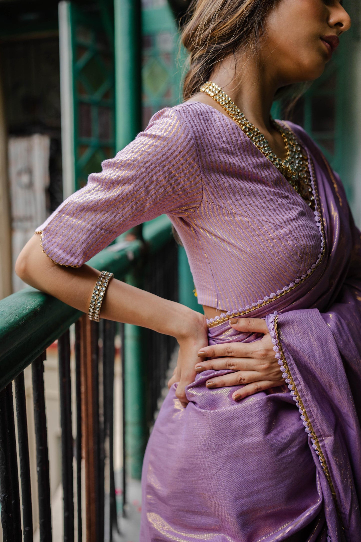 Liliana Lilac Kamli Saree