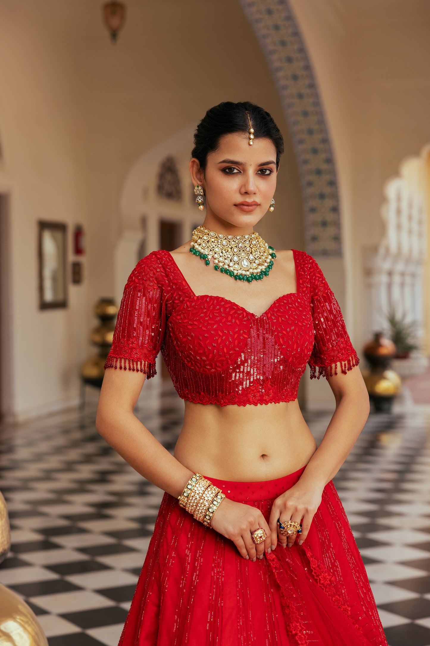 Rose Lehenga Set