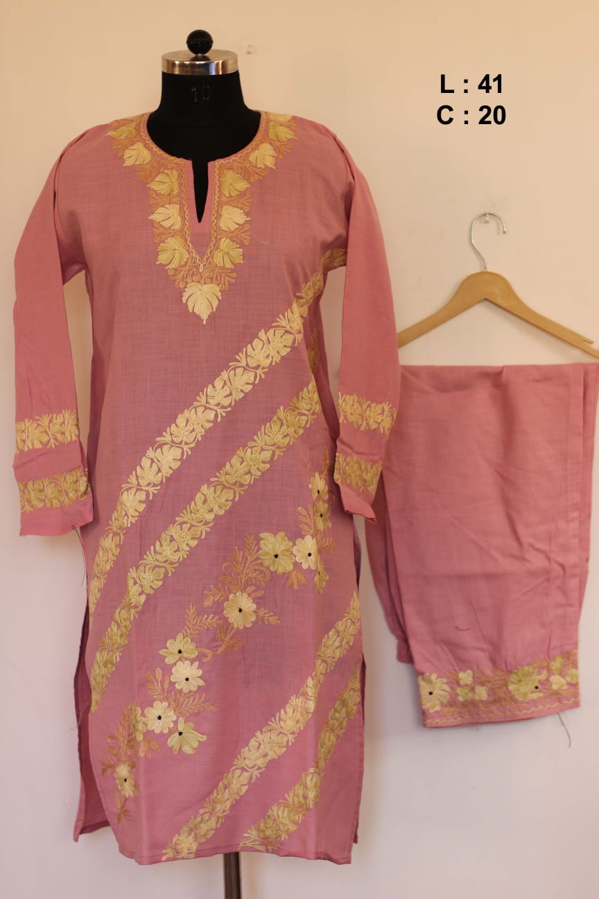 Kashmiri Work Cotton Co ord Sets