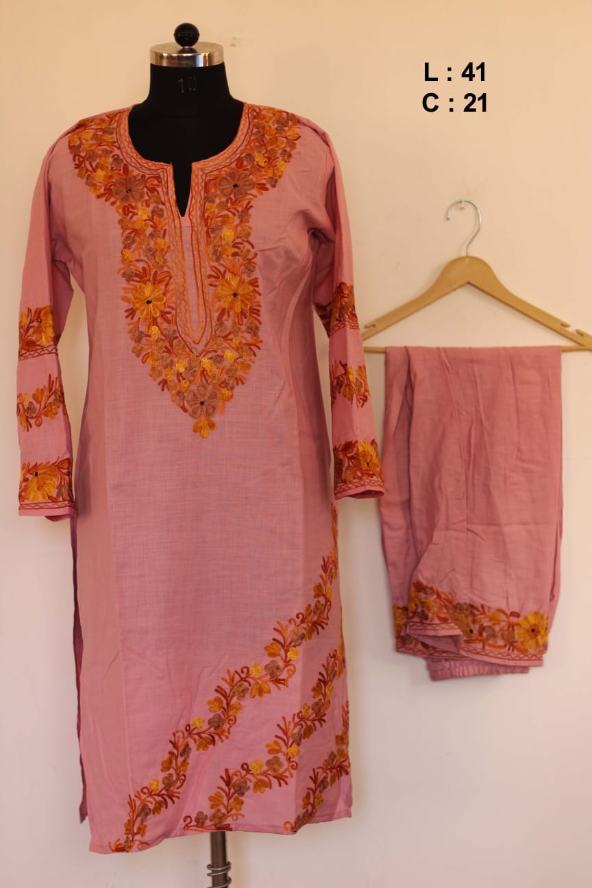 Kashmiri Work Cotton Co ord Sets