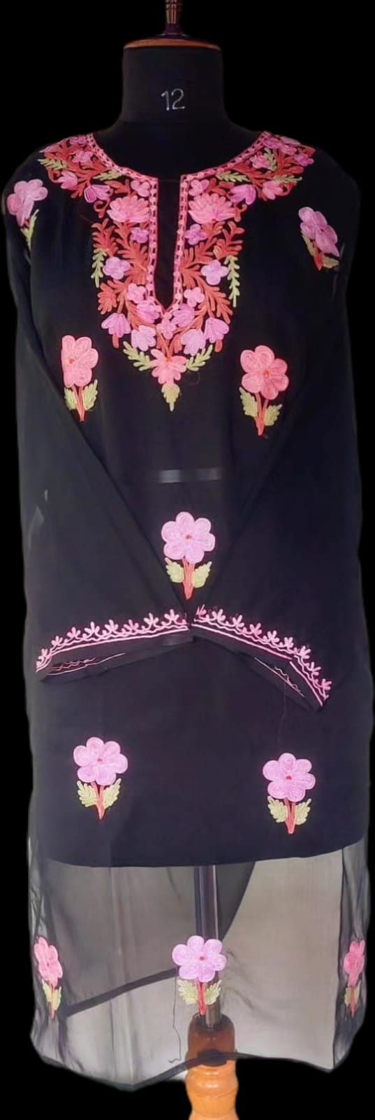 Kashmiri Embroidered Georgette Kurtis