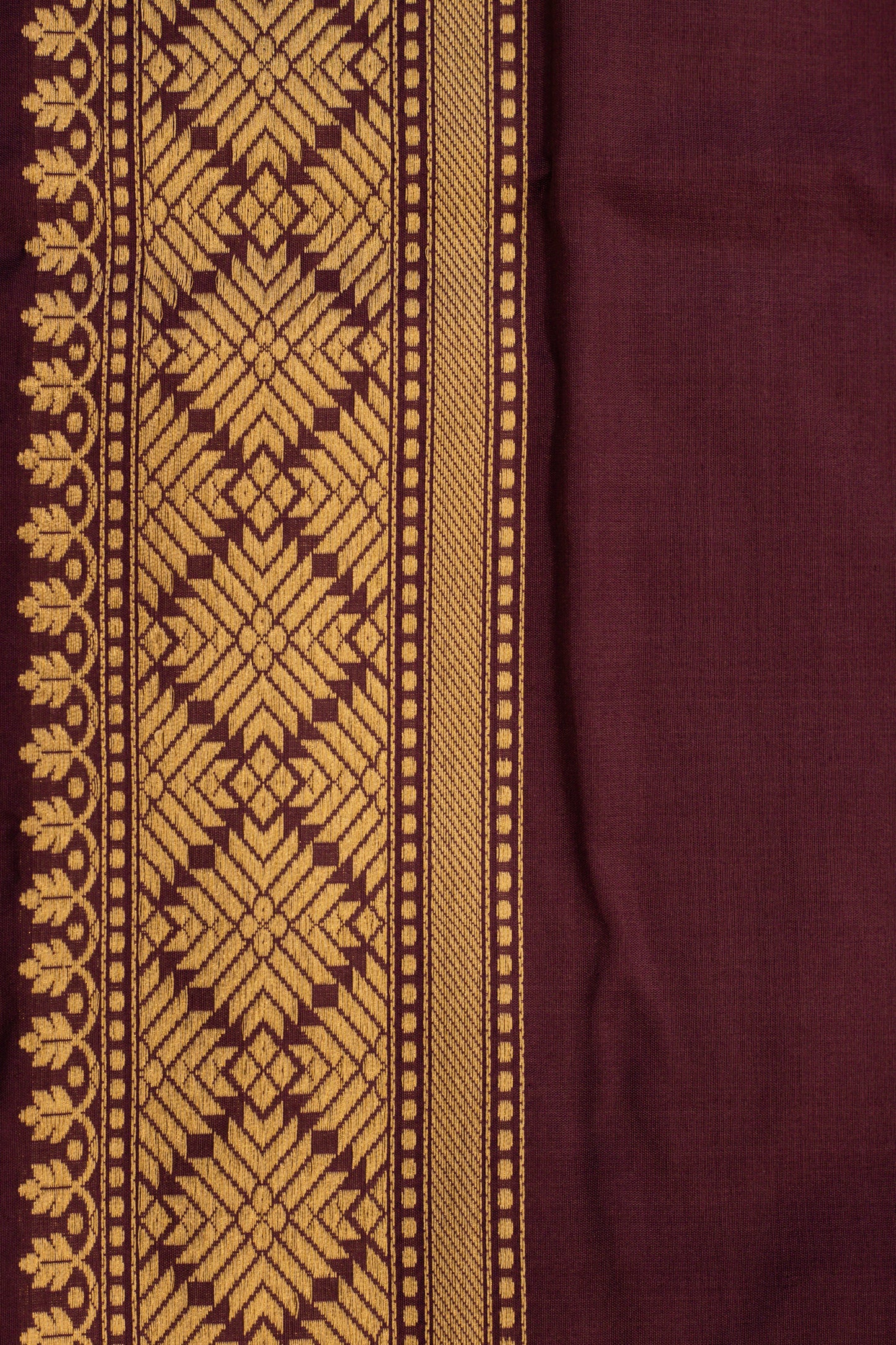 Magenta Saree Katan Silk Handwoven - Panaya