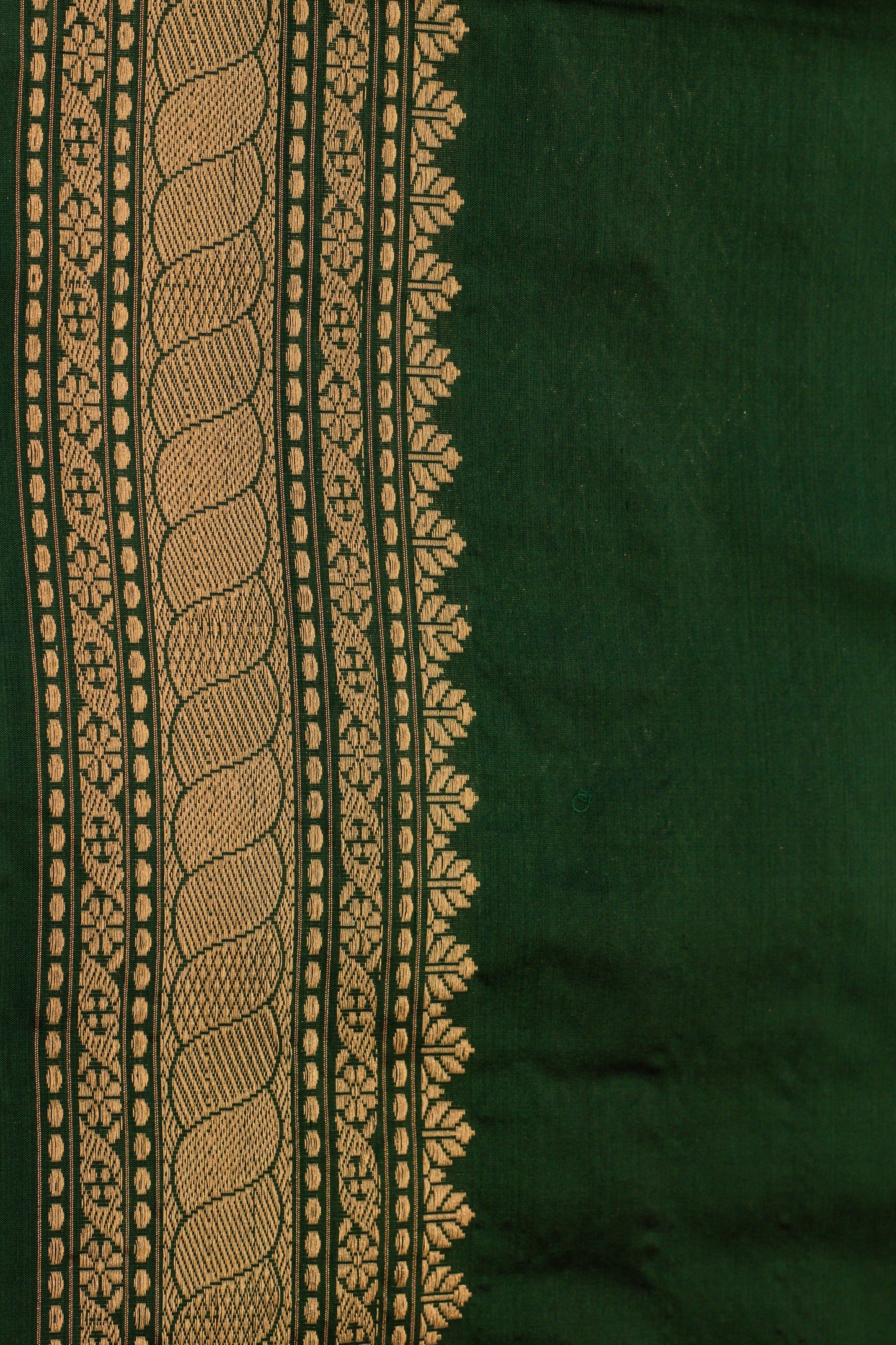 Green Saree Katan Silk Handwoven