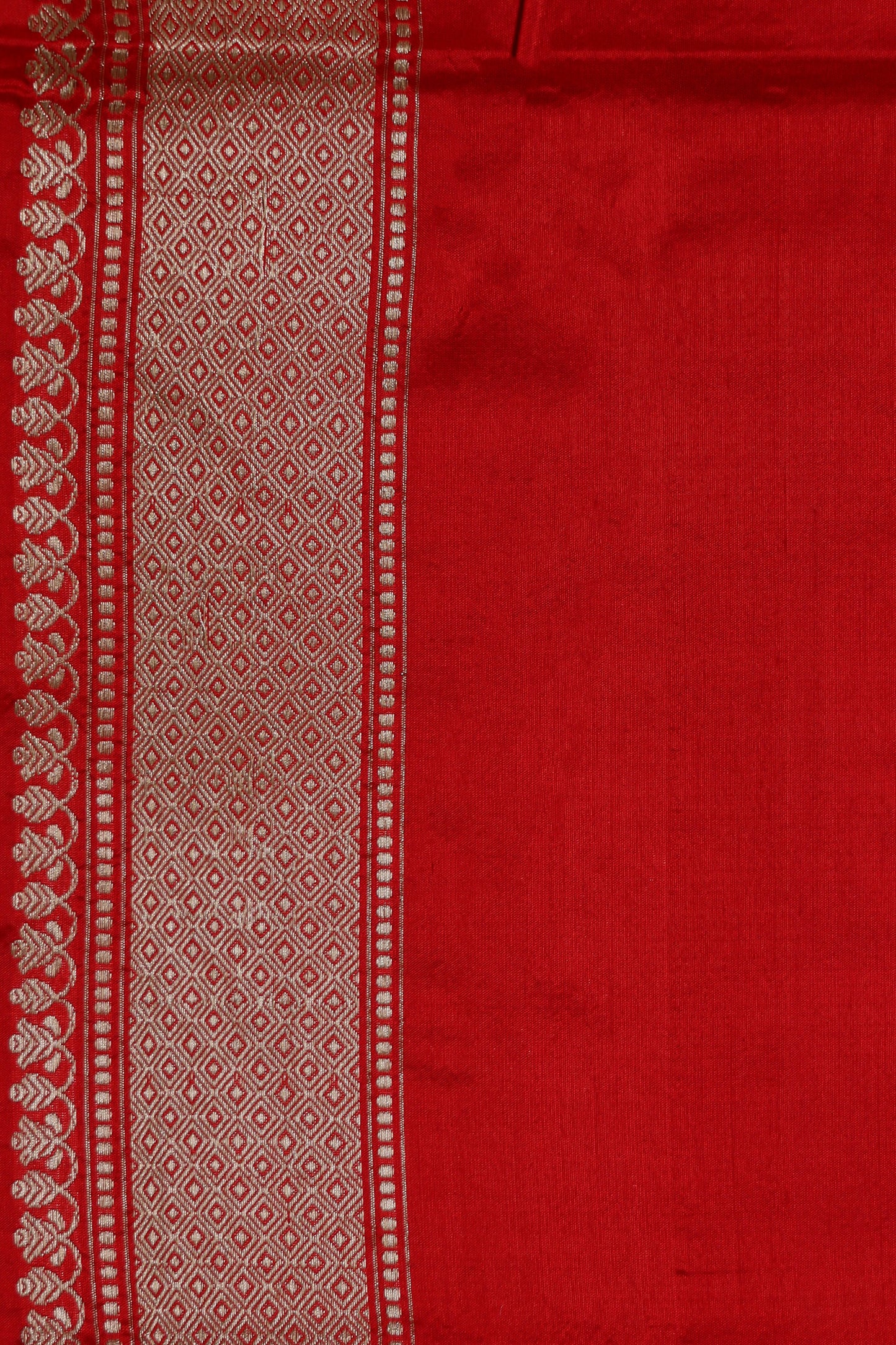 Red Katan Pure Silk Tanchoi Saree