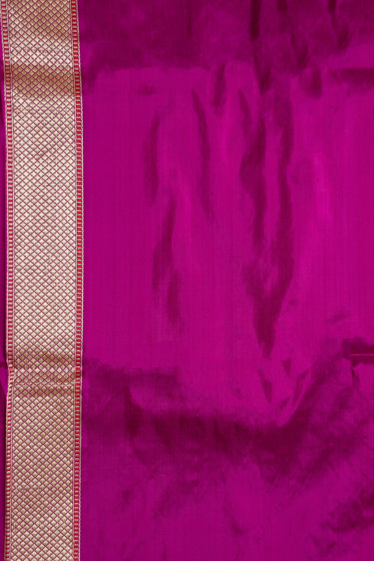 Purple Katan Pure Silk Kadwa Saree - Panaya