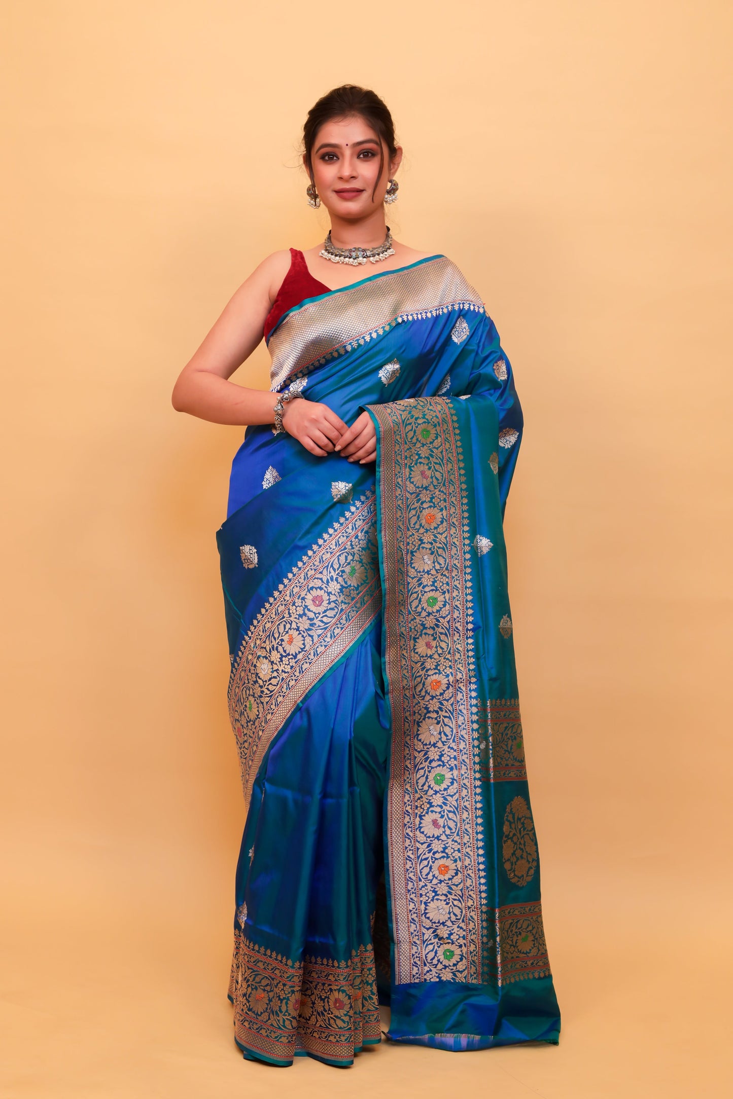 Morkanthi Katan Pure Silk Kadwa Saree - Panaya