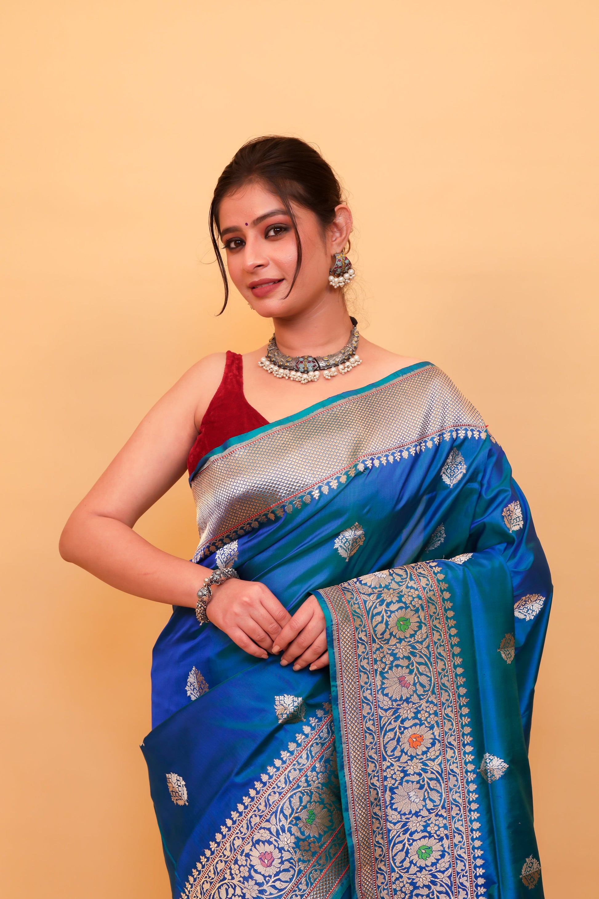 Morkanthi Katan Pure Silk Kadwa Saree - Panaya