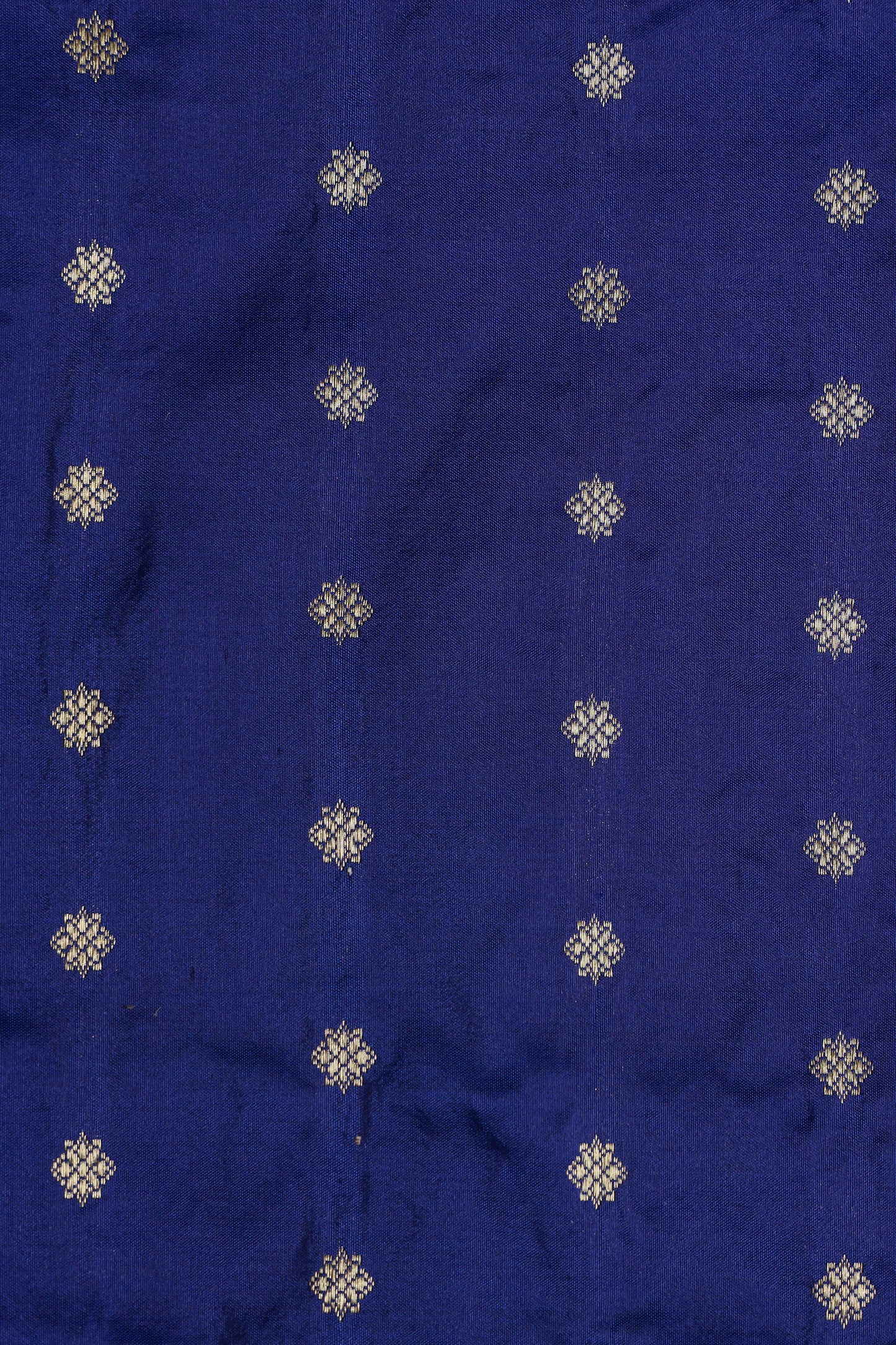 Royal Blue Katan Pure Silk Kadwa Saree - Panaya