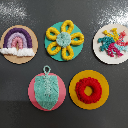 Macrame Fridge Magnets