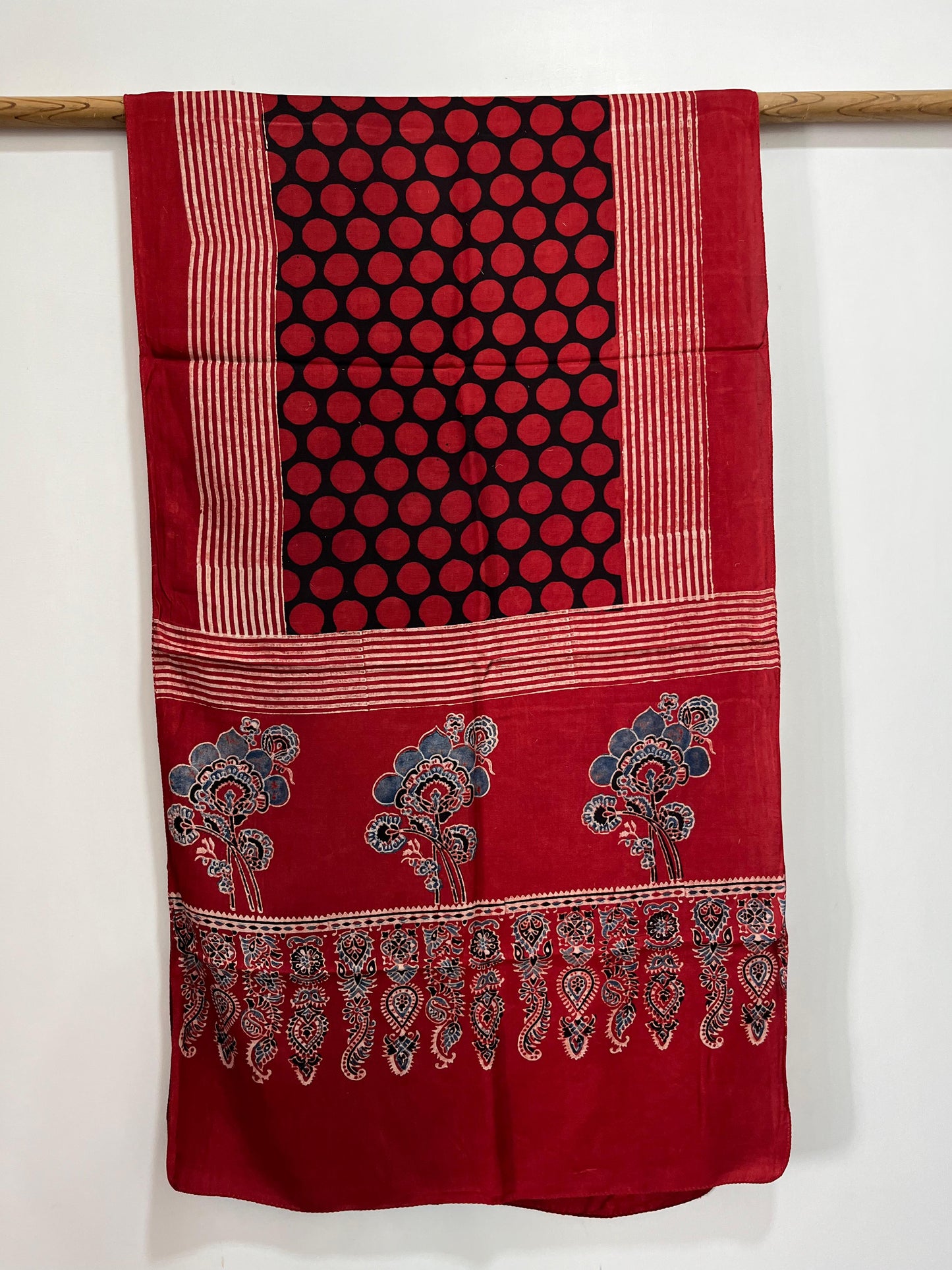 Ajrakh Stoles Natural Dyed Modal Silk Collection of Beautifully Handcrafted