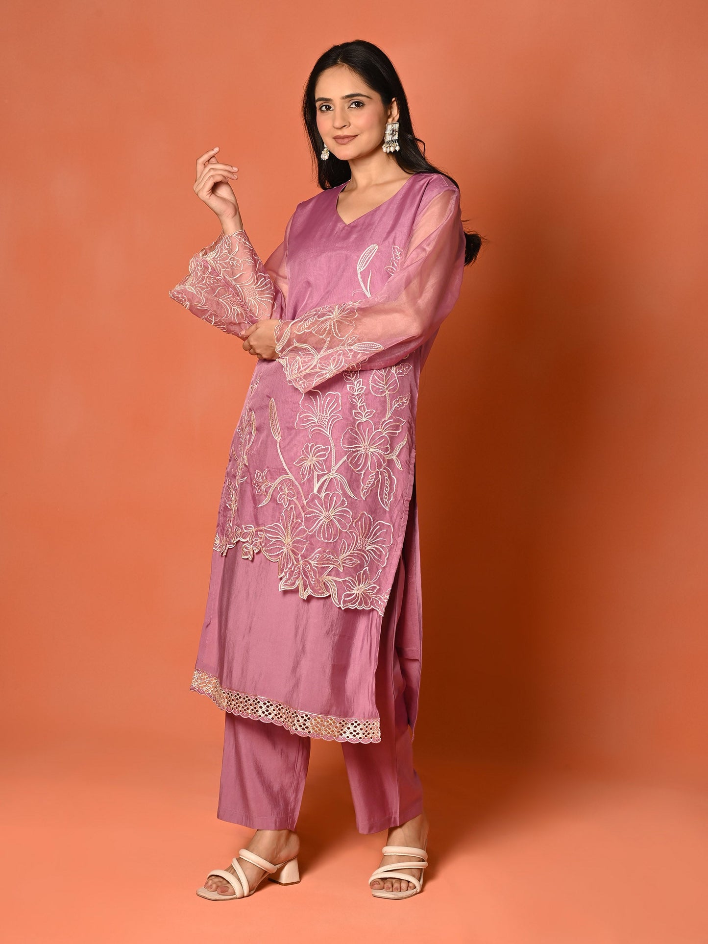 Embroidered Roman Serenity Kurta Set