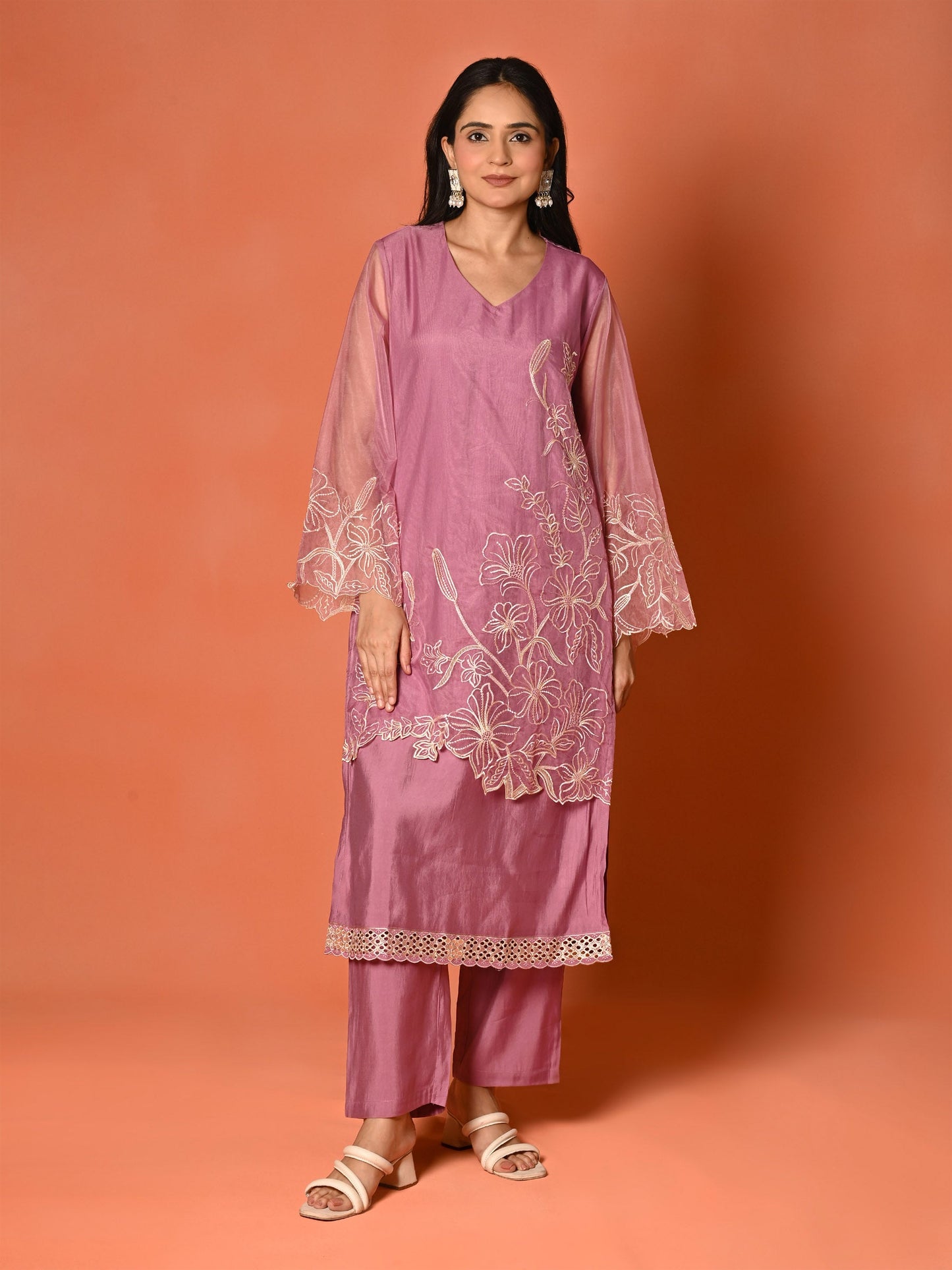 Embroidered Roman Serenity Kurta Set