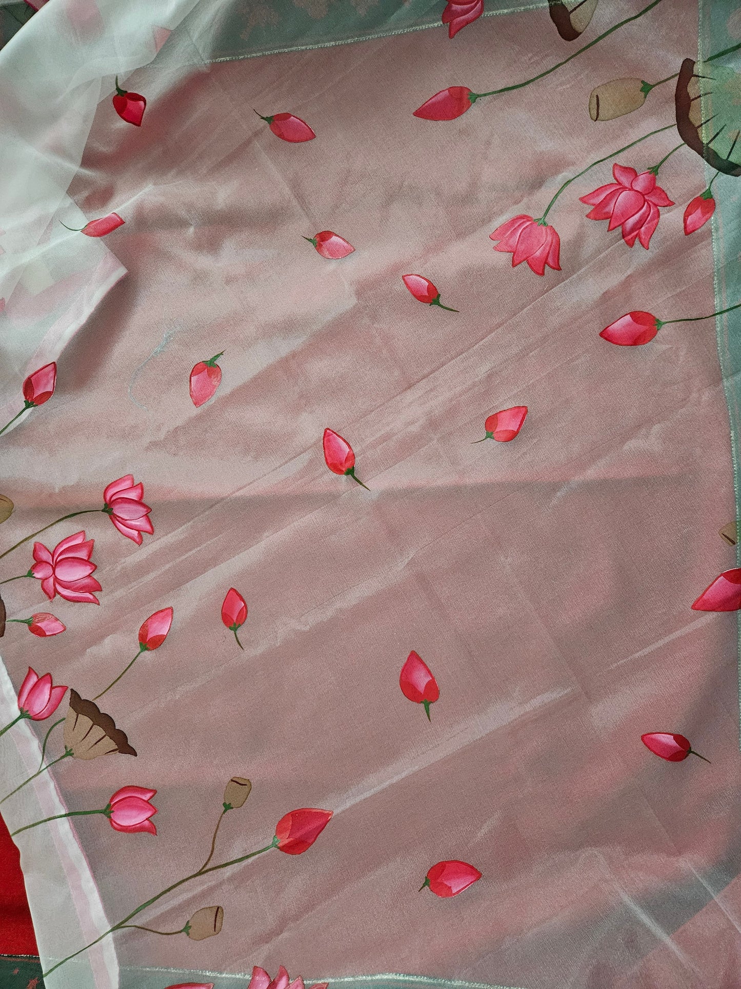 Organza Lotus Dupatta