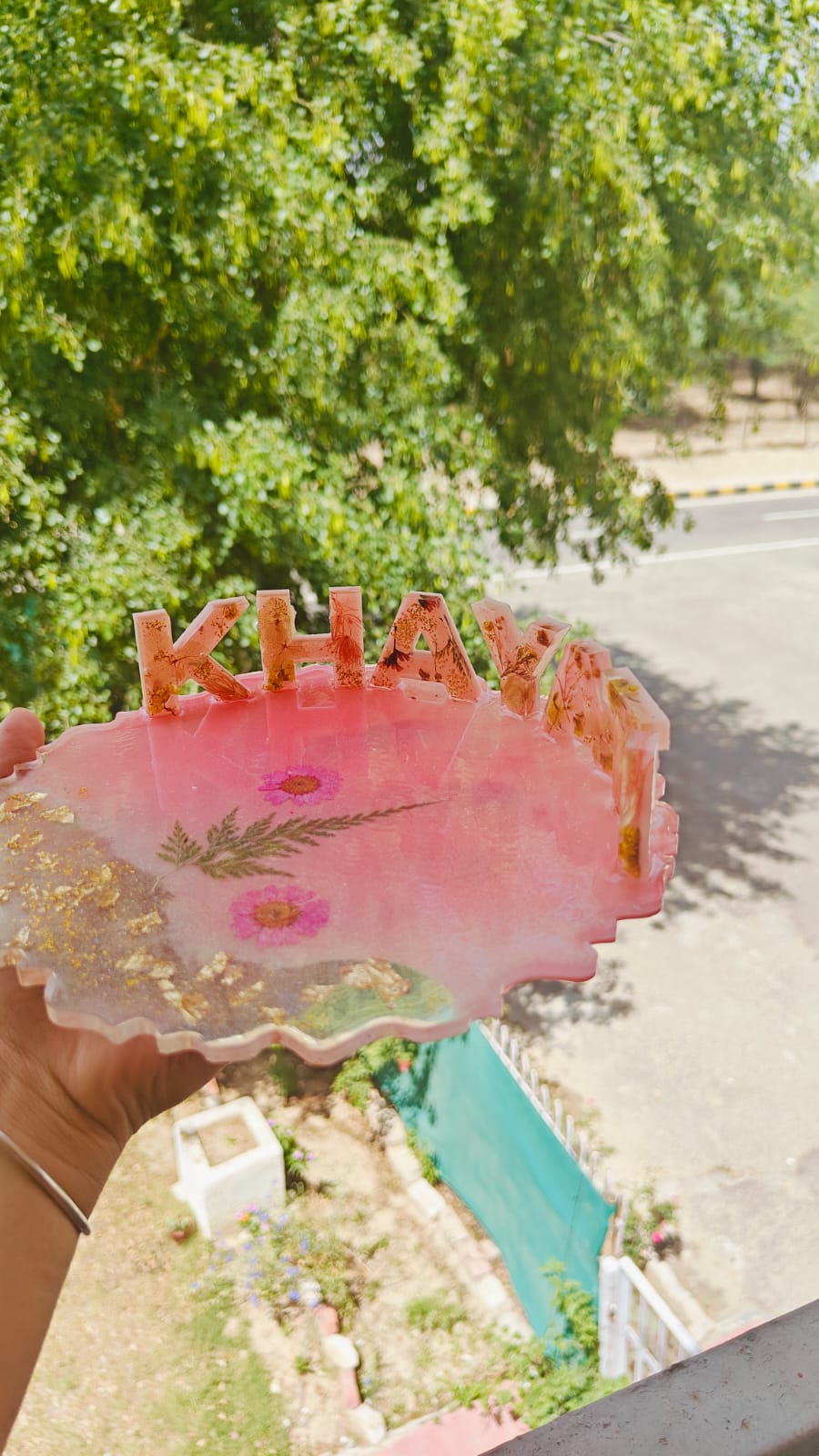 Resin Art Name Tray