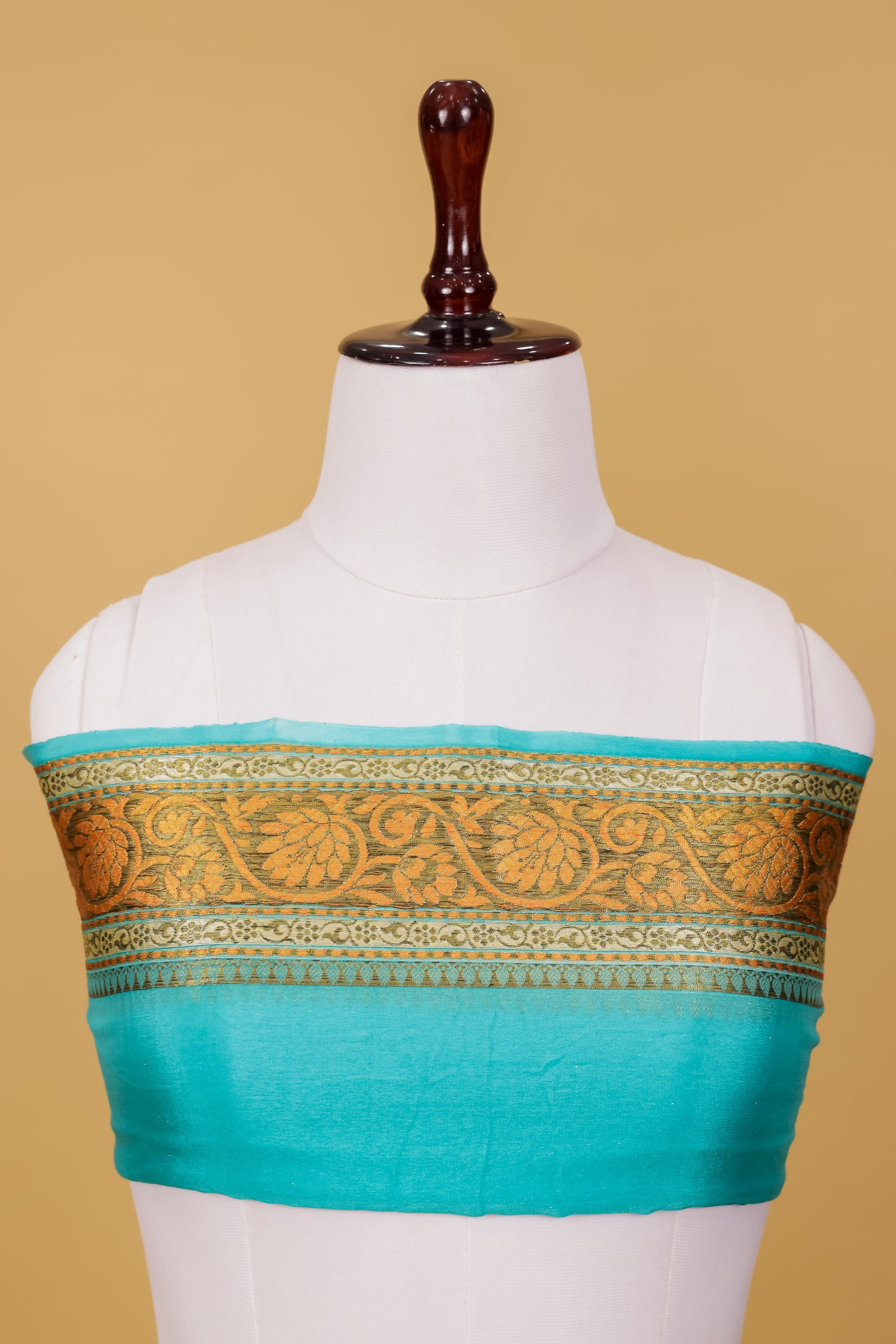 Teal Chiffon Pure Silk Cutwork Saree