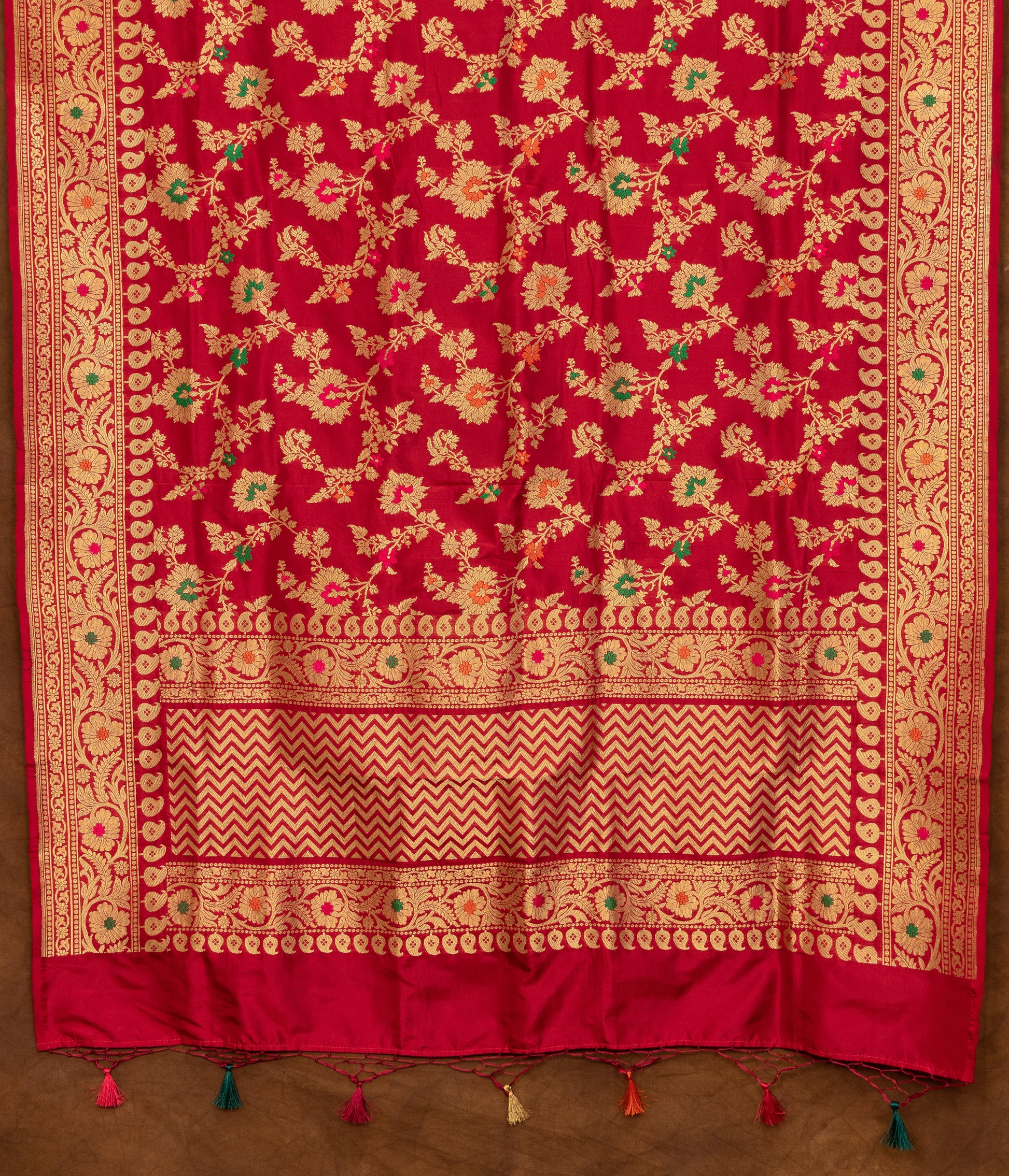 Dusty Pink Katan Pure Silk Dupatta - Panaya