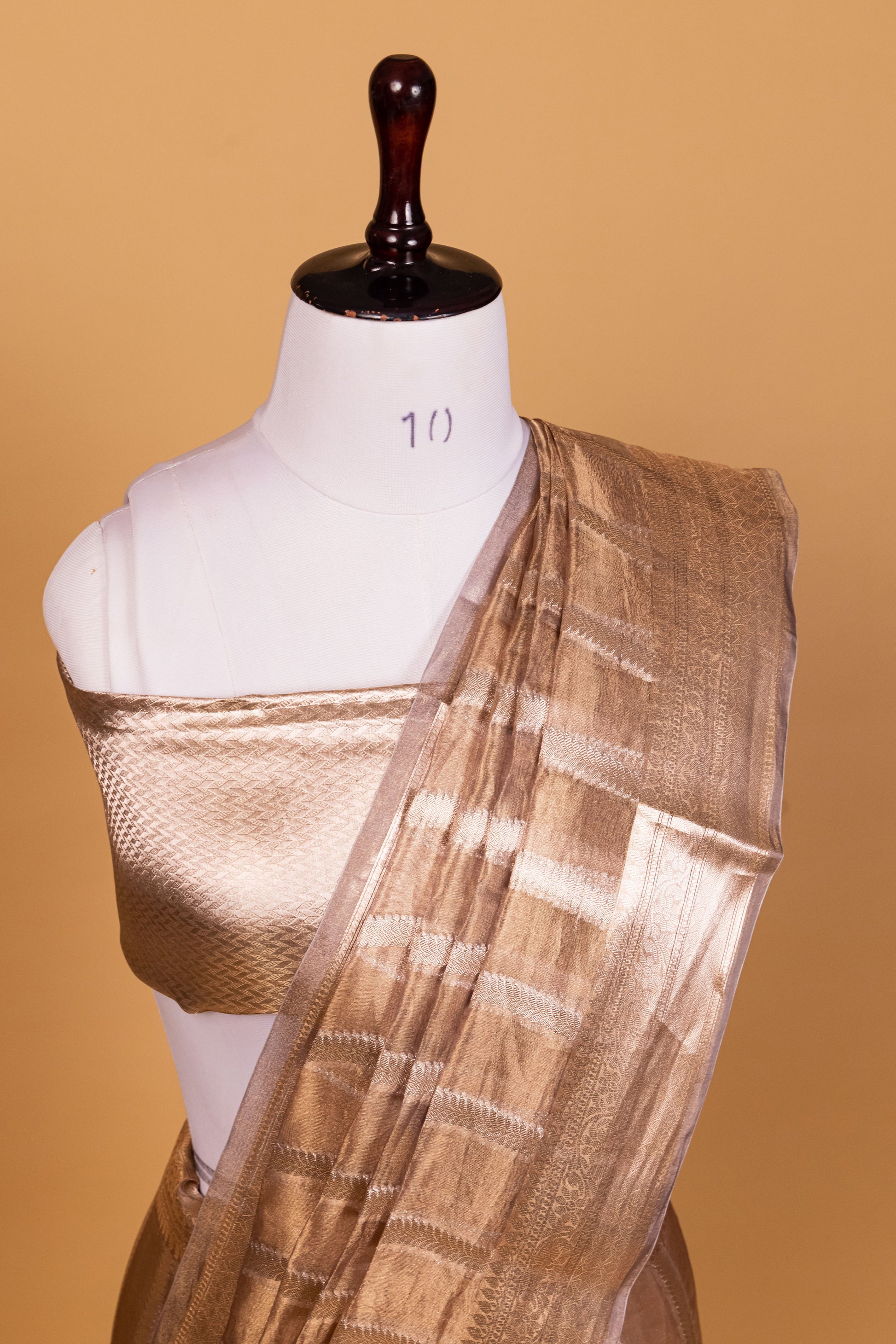 Grey Tissue Pure Silk Cutwork Saree - Panaya