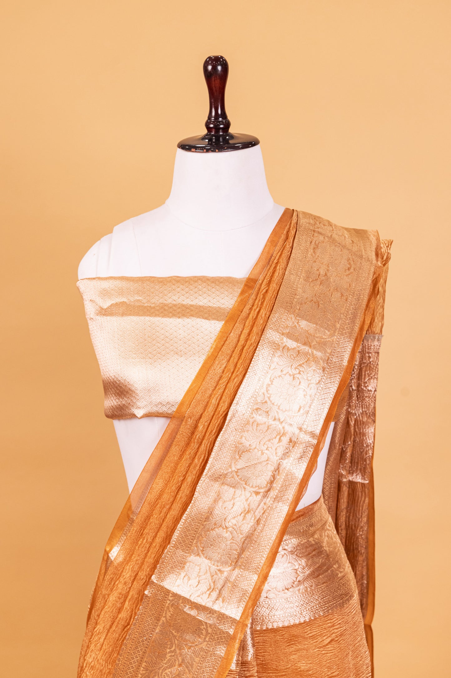 Gold Tissue Pure Silk Dyed Saree - Panaya