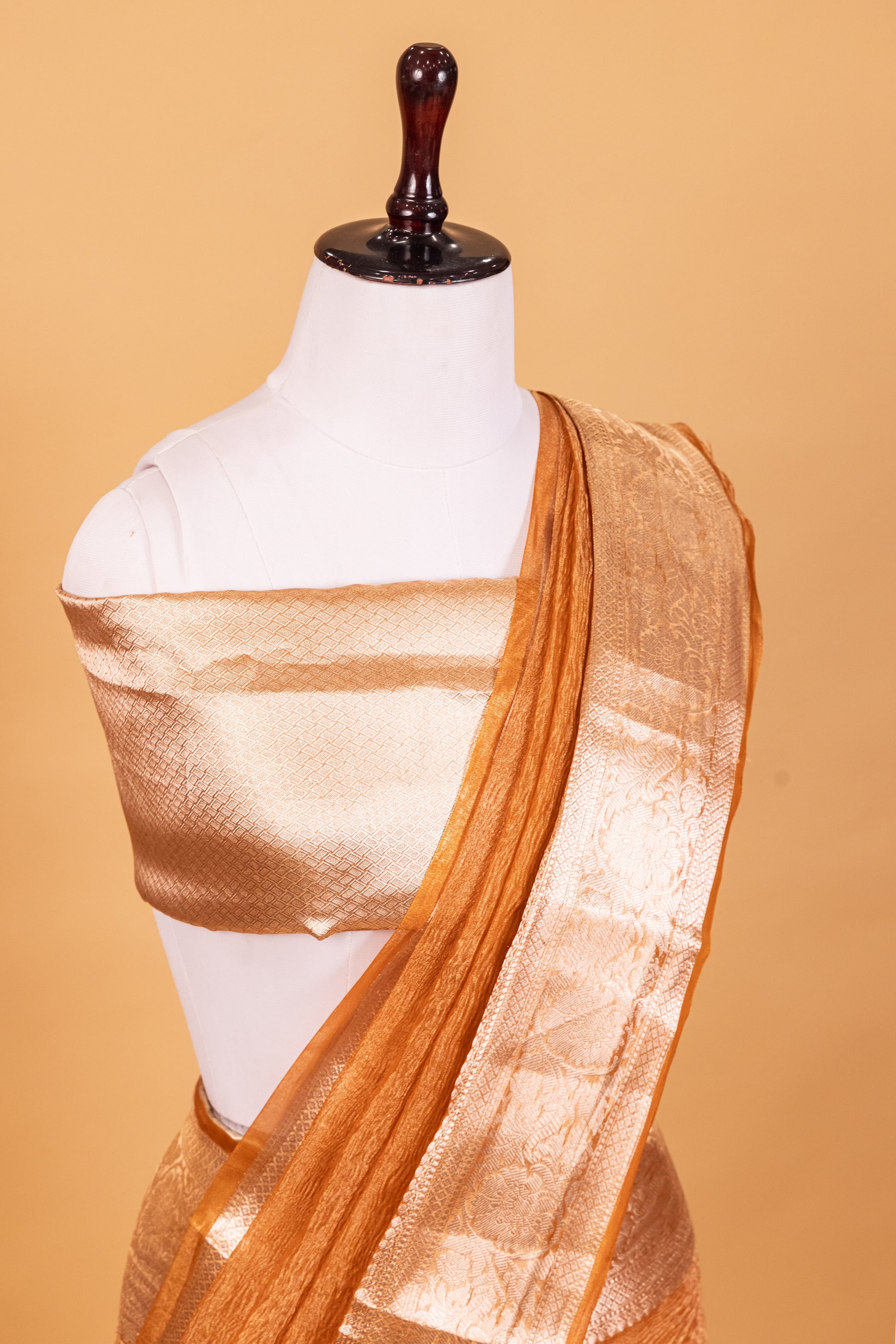 Gold Tissue Pure Silk Dyed Saree - Panaya