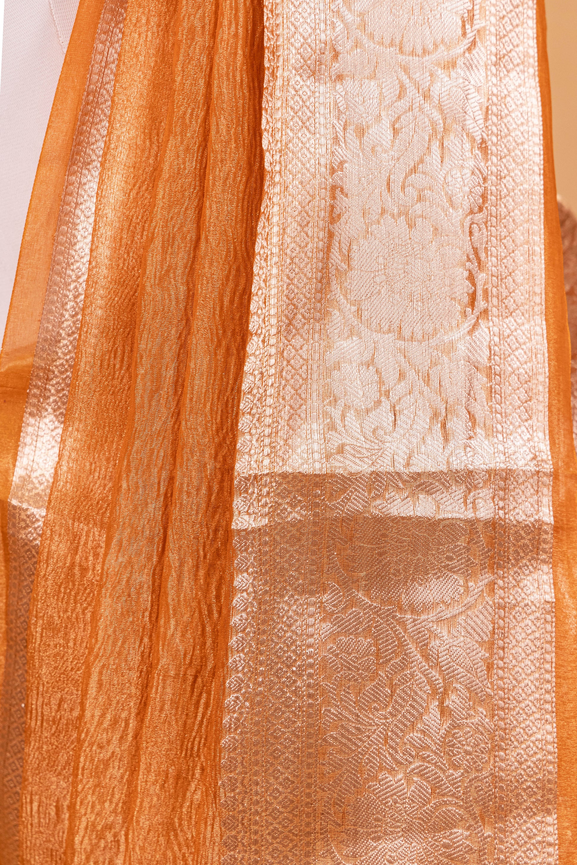 Gold Tissue Pure Silk Dyed Saree - Panaya