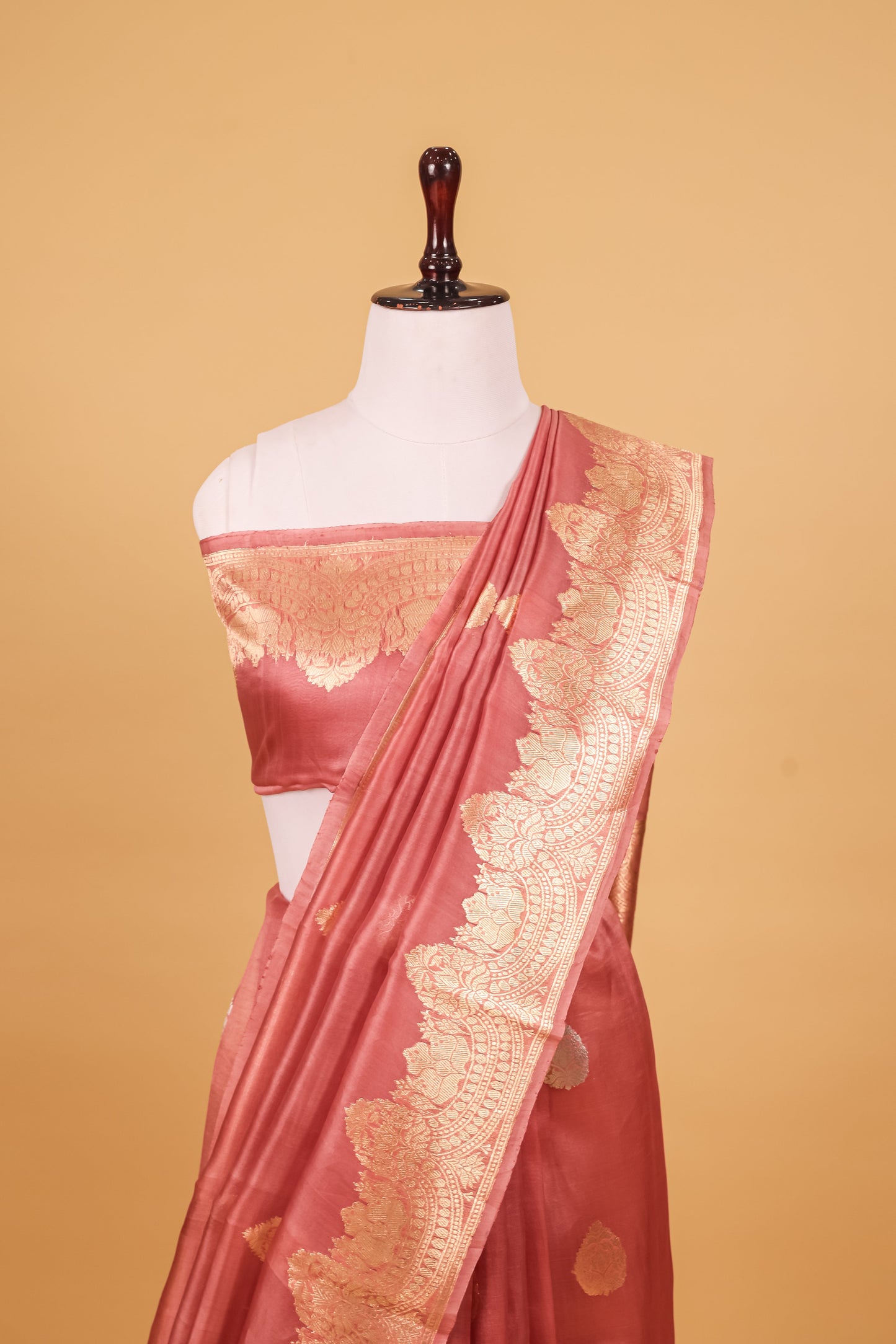 Pink Organza Silk Kadhwa Saree - Panaya