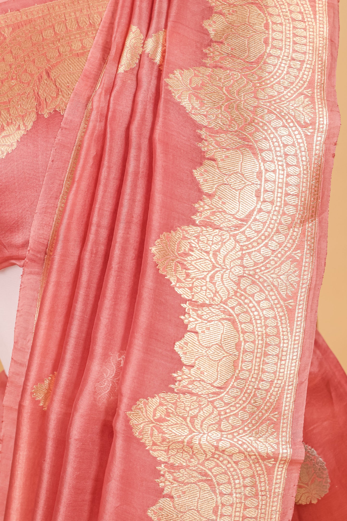 Pink Organza Silk Kadhwa Saree - Panaya