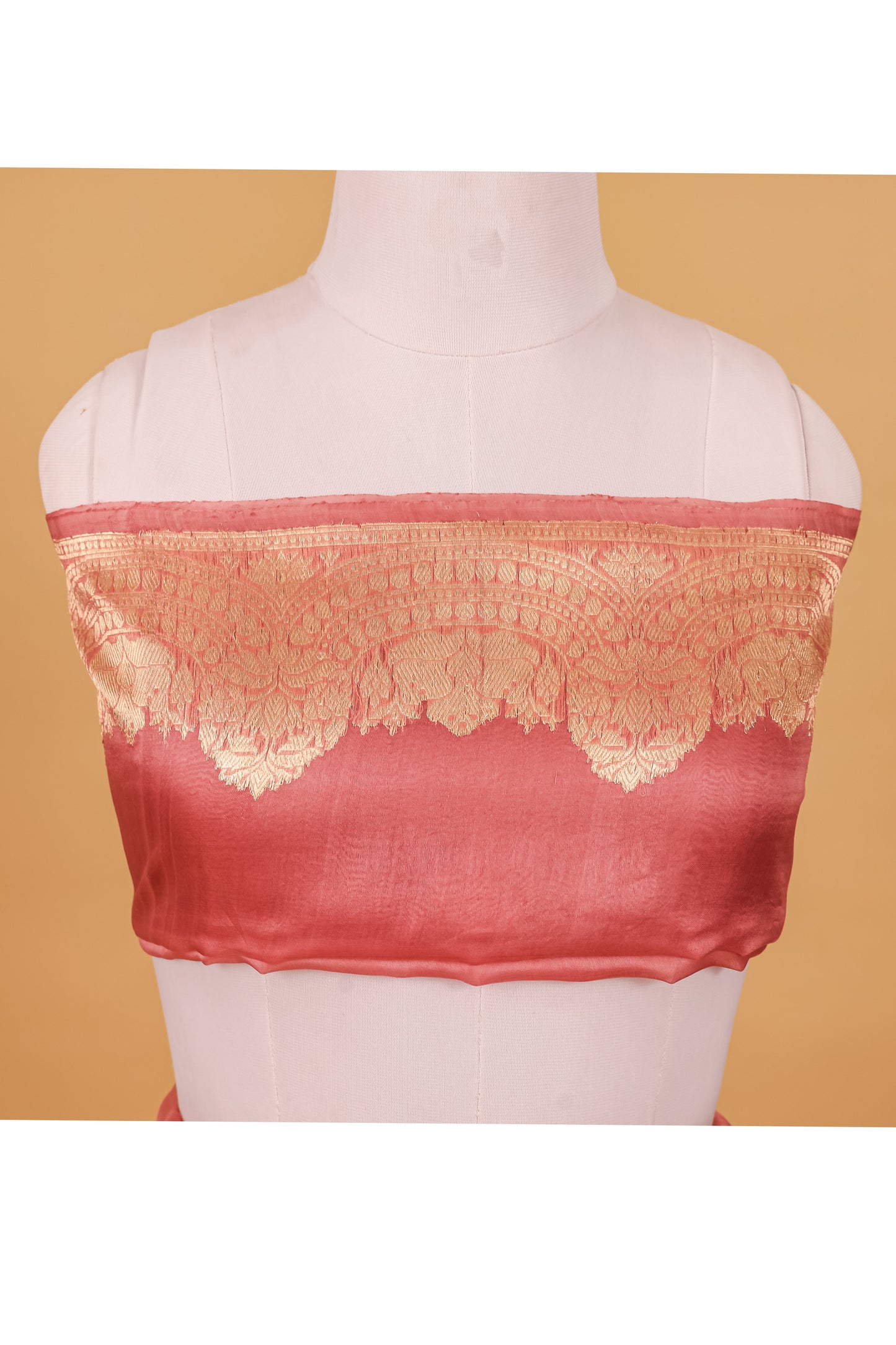 Pink Organza Silk Kadhwa Saree