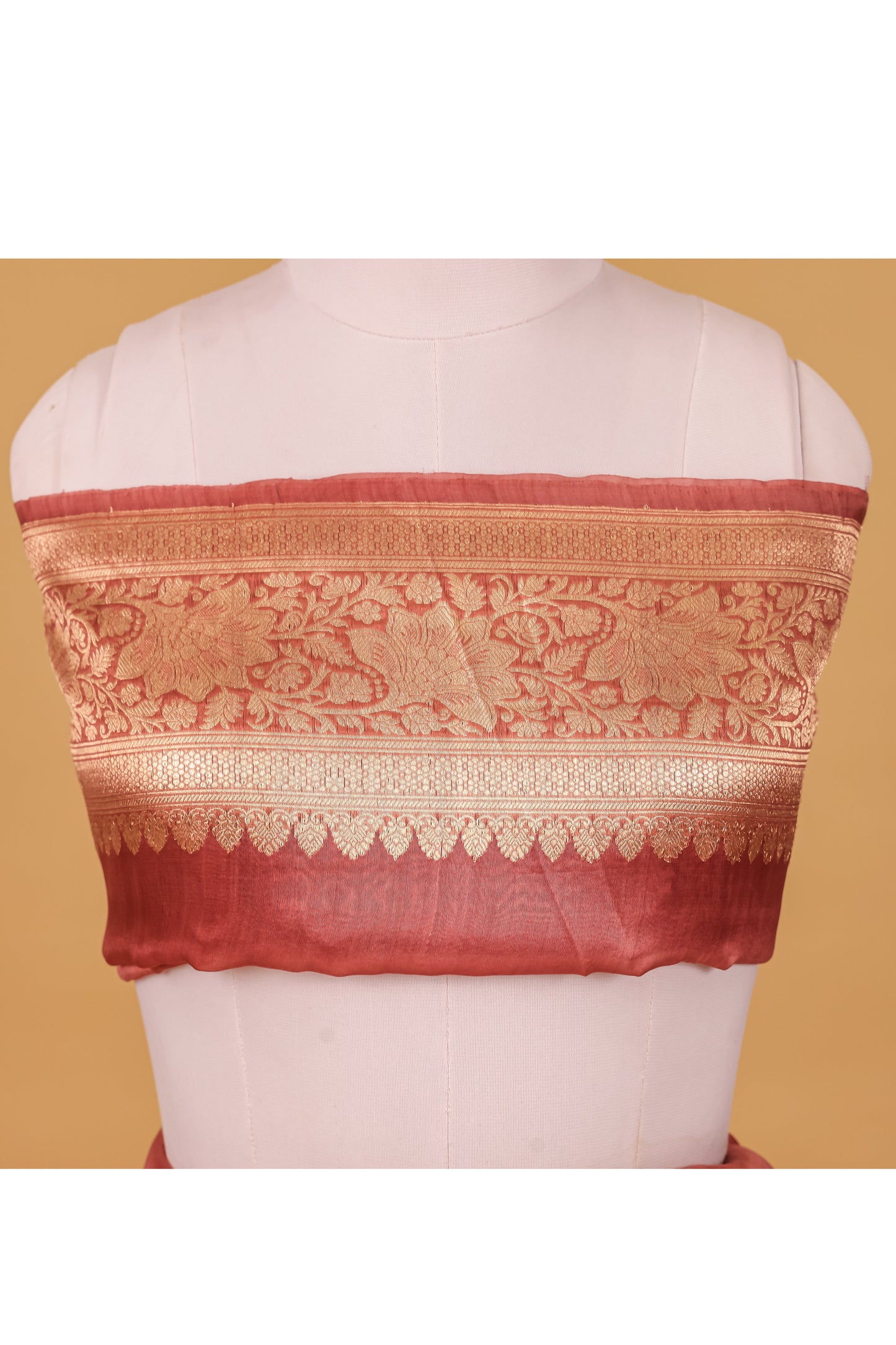 Pink Organza Silk Kadhwa Saree - Panaya