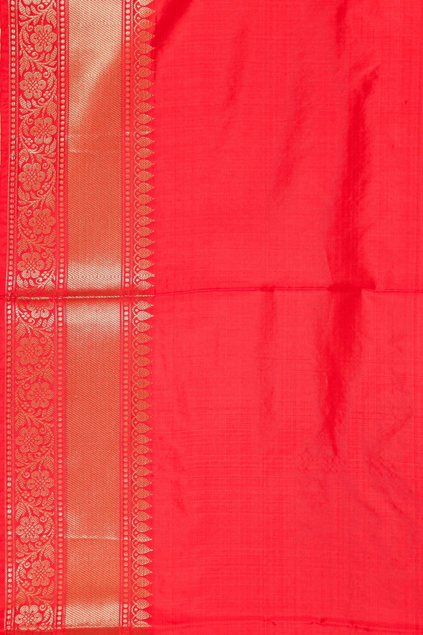 Red Katan Pure Silk Kadhwa Saree - Panaya