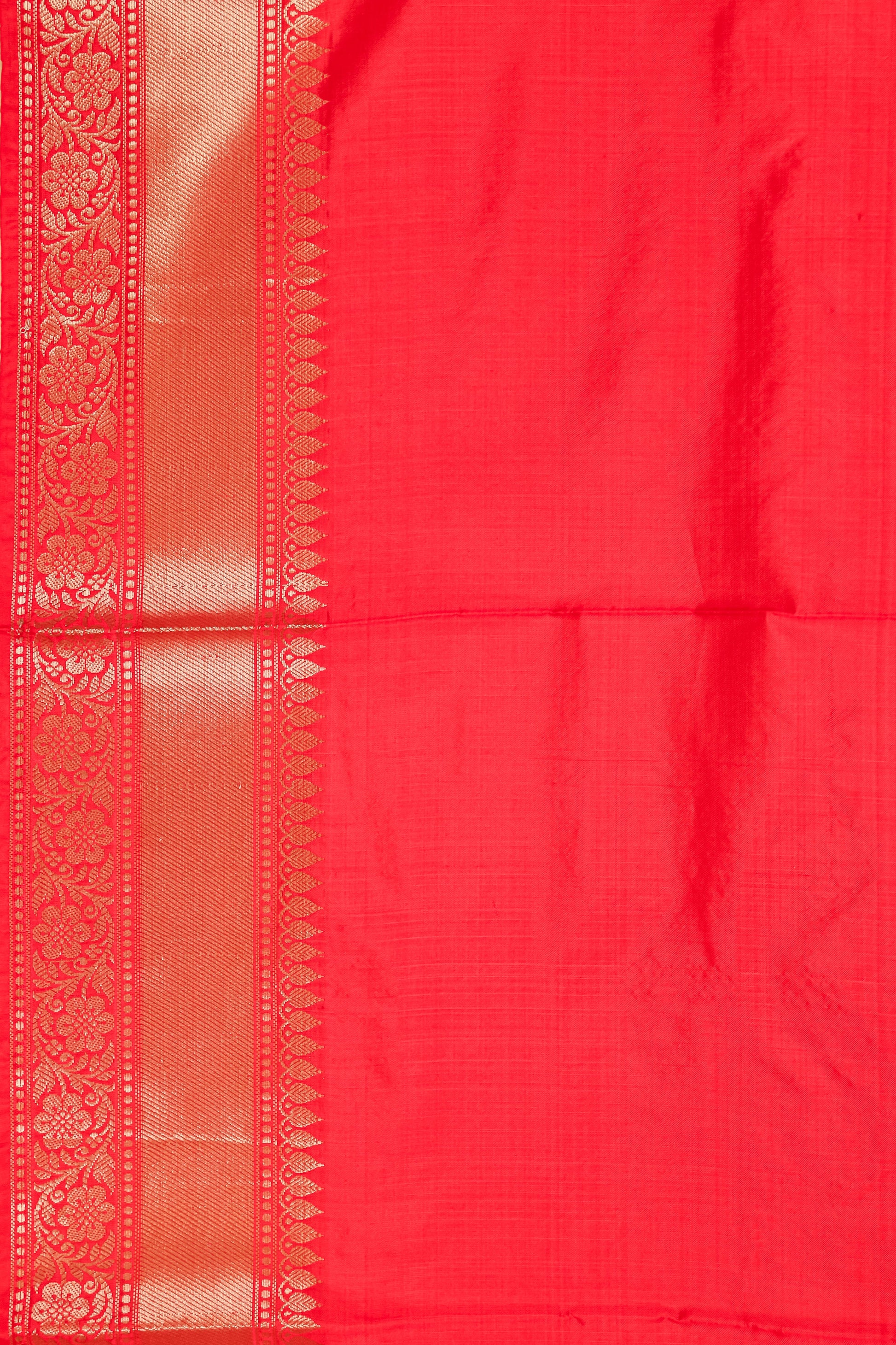 Red Katan Pure Silk Kadhwa Saree - Panaya