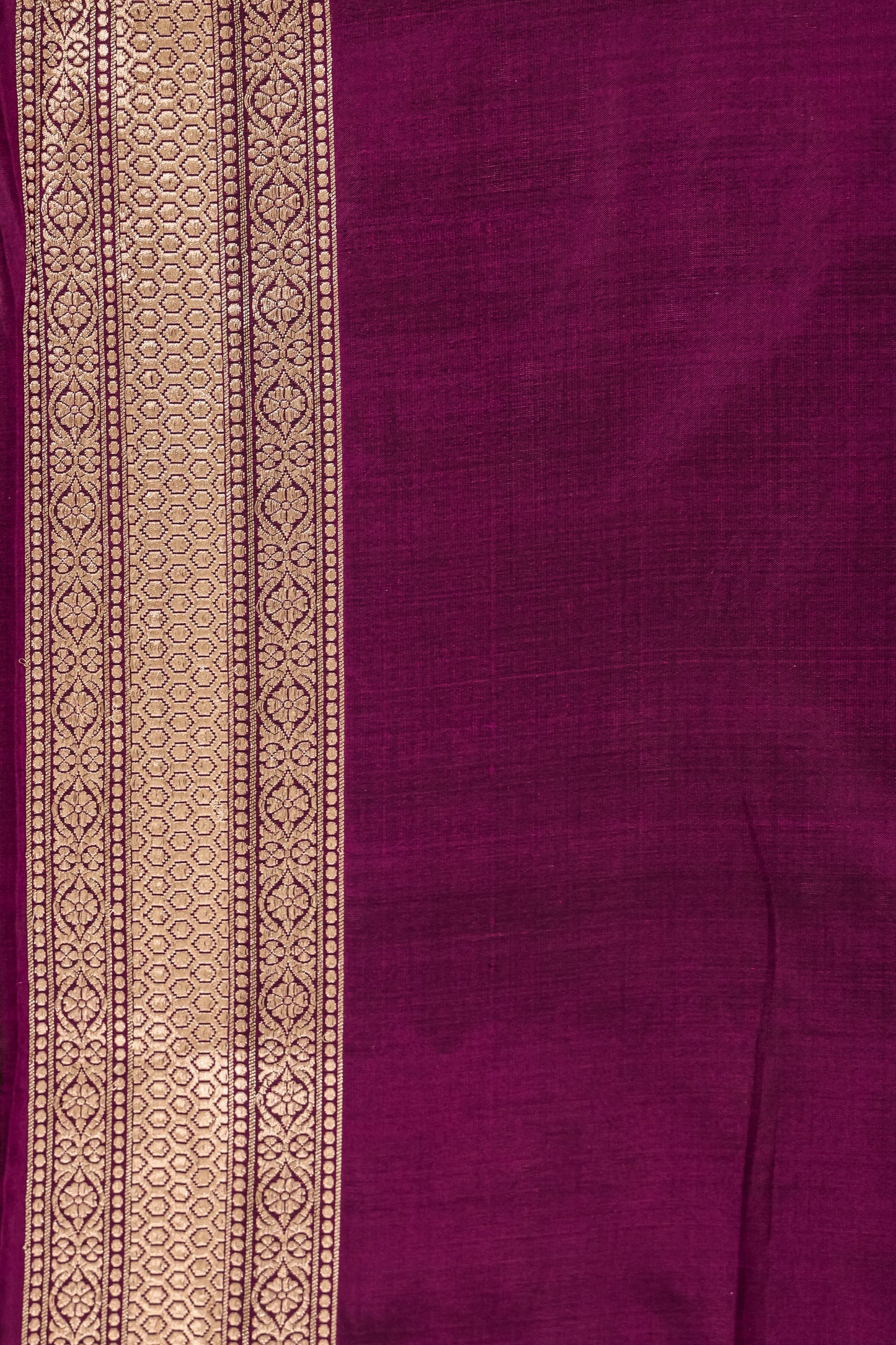 Purple Katan Pure Silk Kadhwa Saree