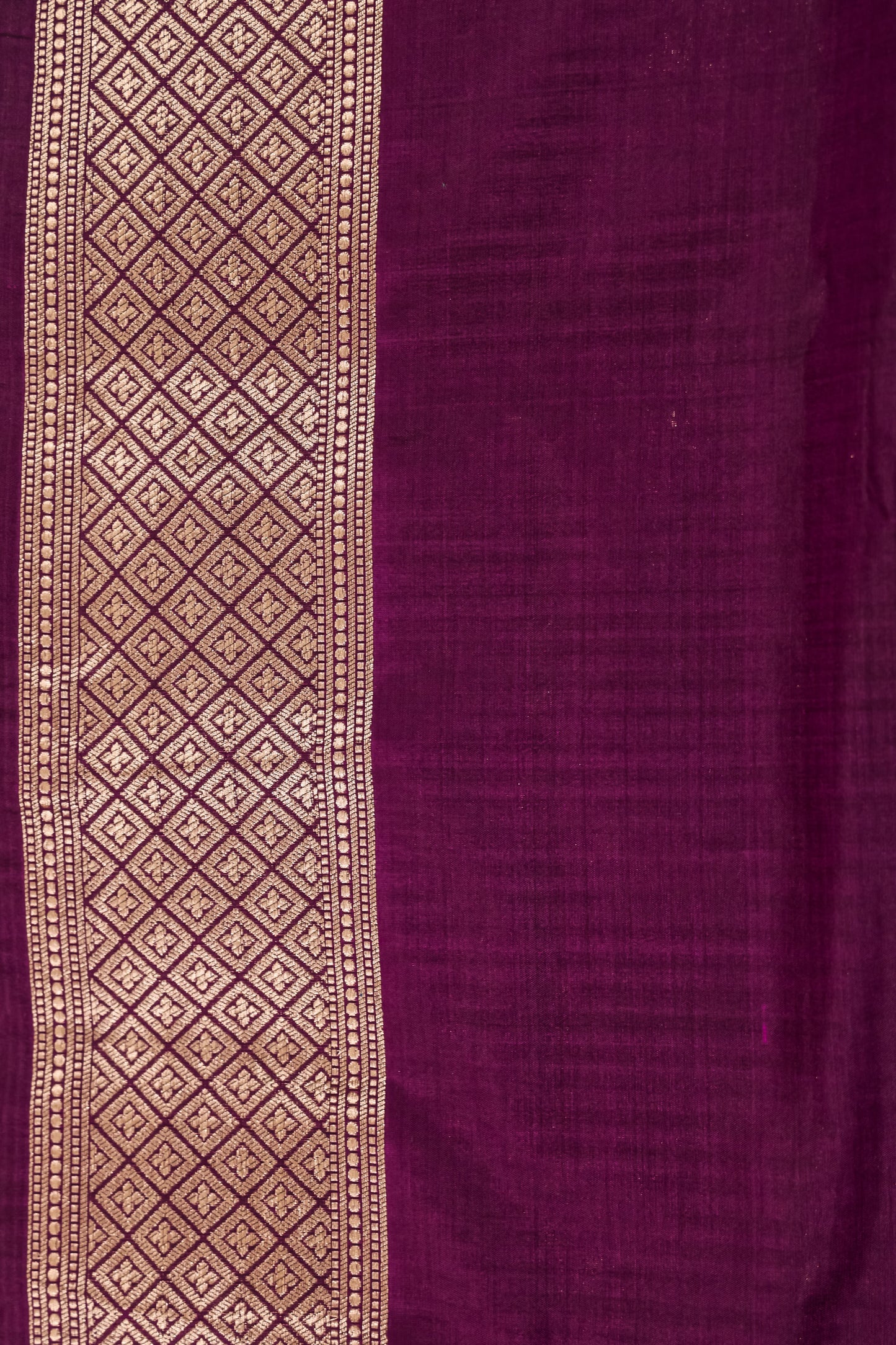 Purple Katan Pure Silk Cutwork Saree - Panaya