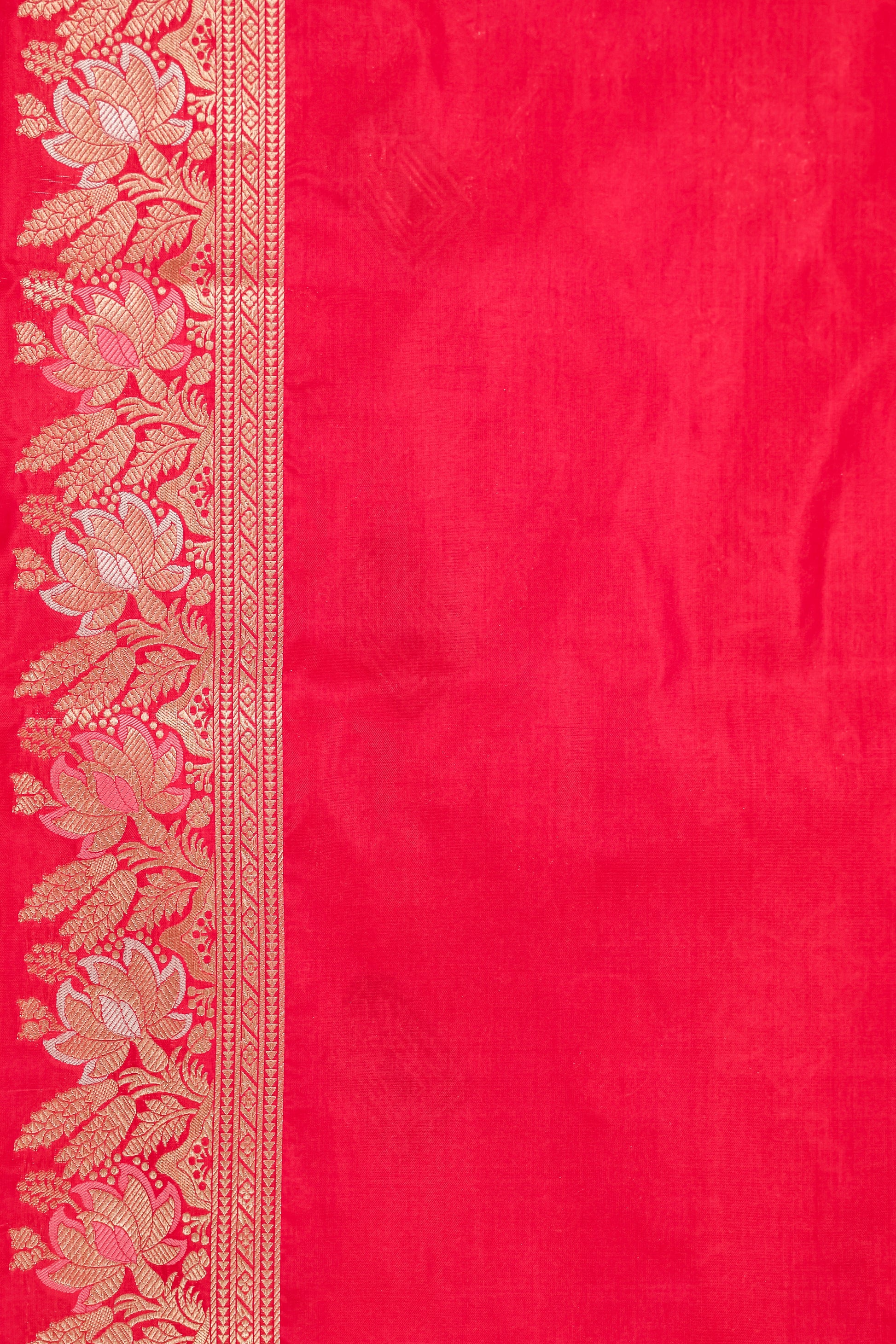 Rani Pink Katan Pure Silk Cutwork Saree - Panaya