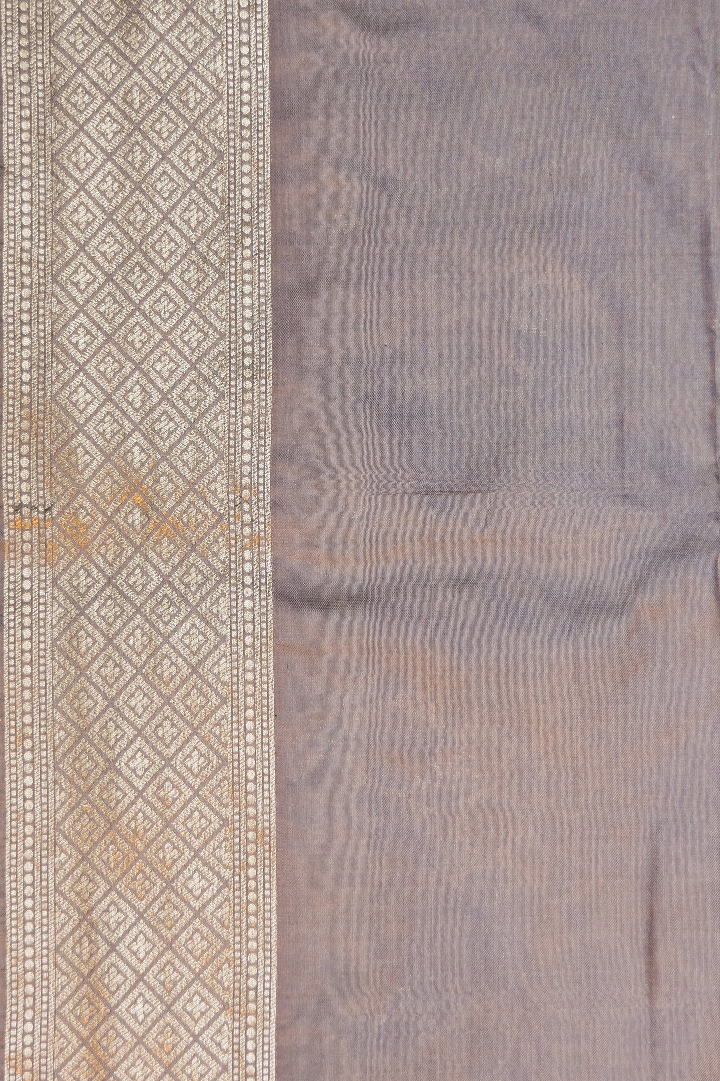 Mauve Handwoven Brocade Katan Silk Saree - Panaya