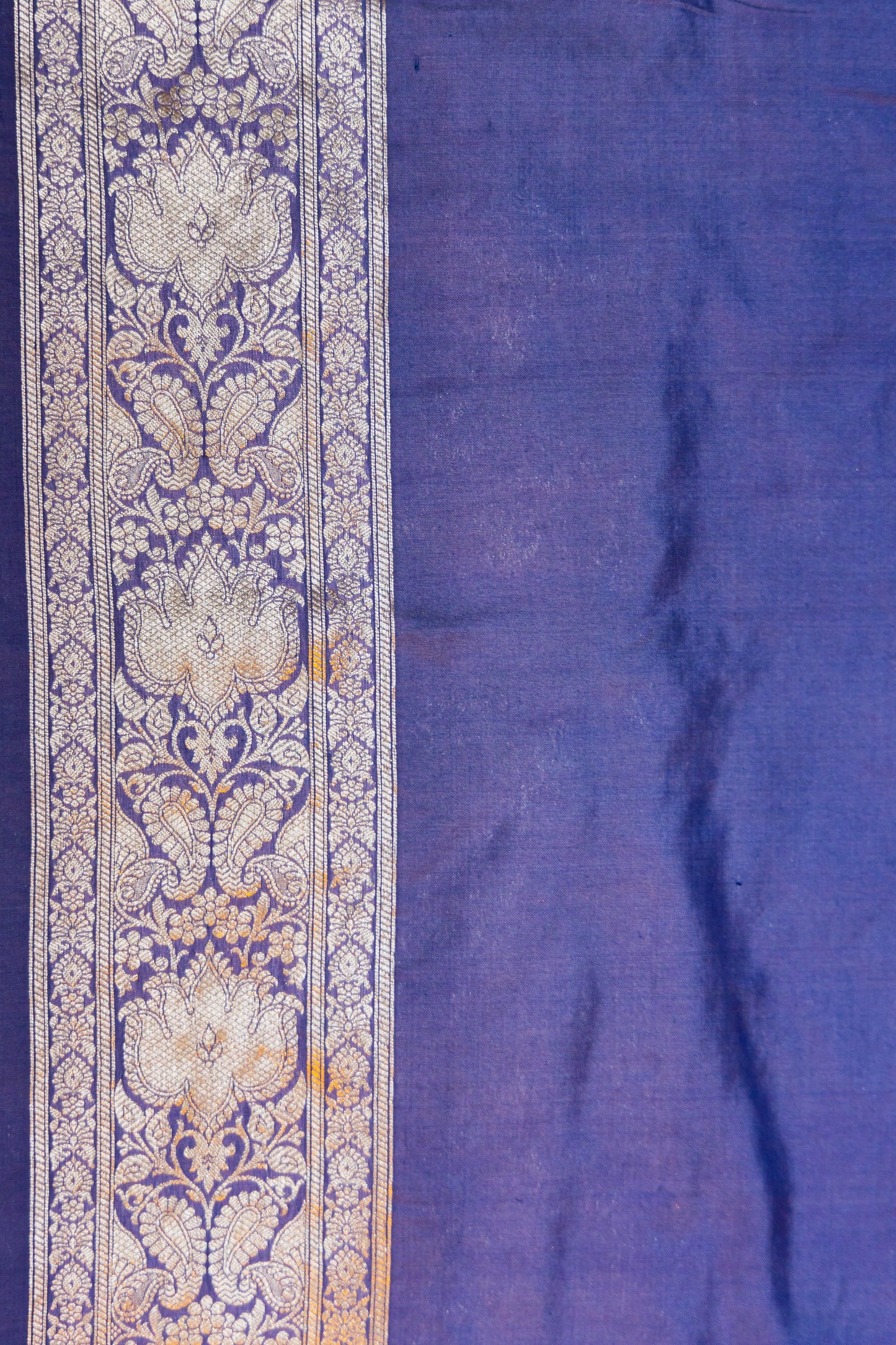 Lavender Handwoven Brocade Katan Silk Saree