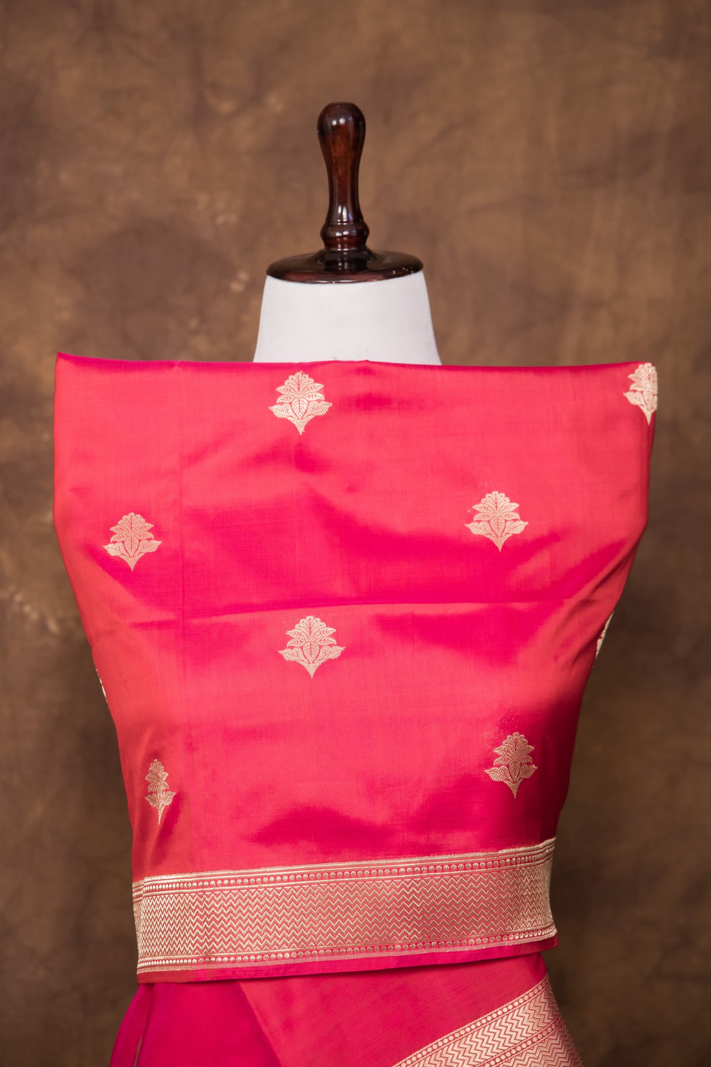 Rani Pink Dupatta Katan Pure Silk - Panaya