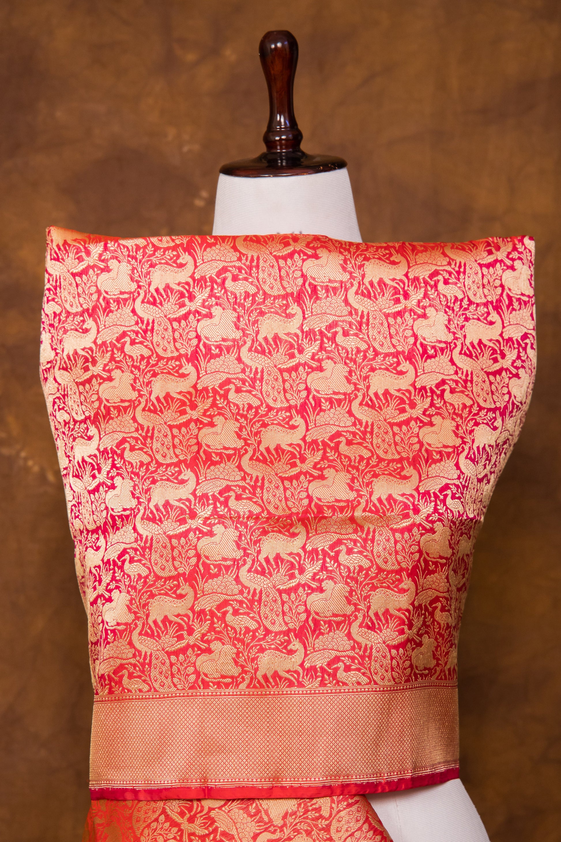 Pink Katan Pure Silk Dupatta - Panaya