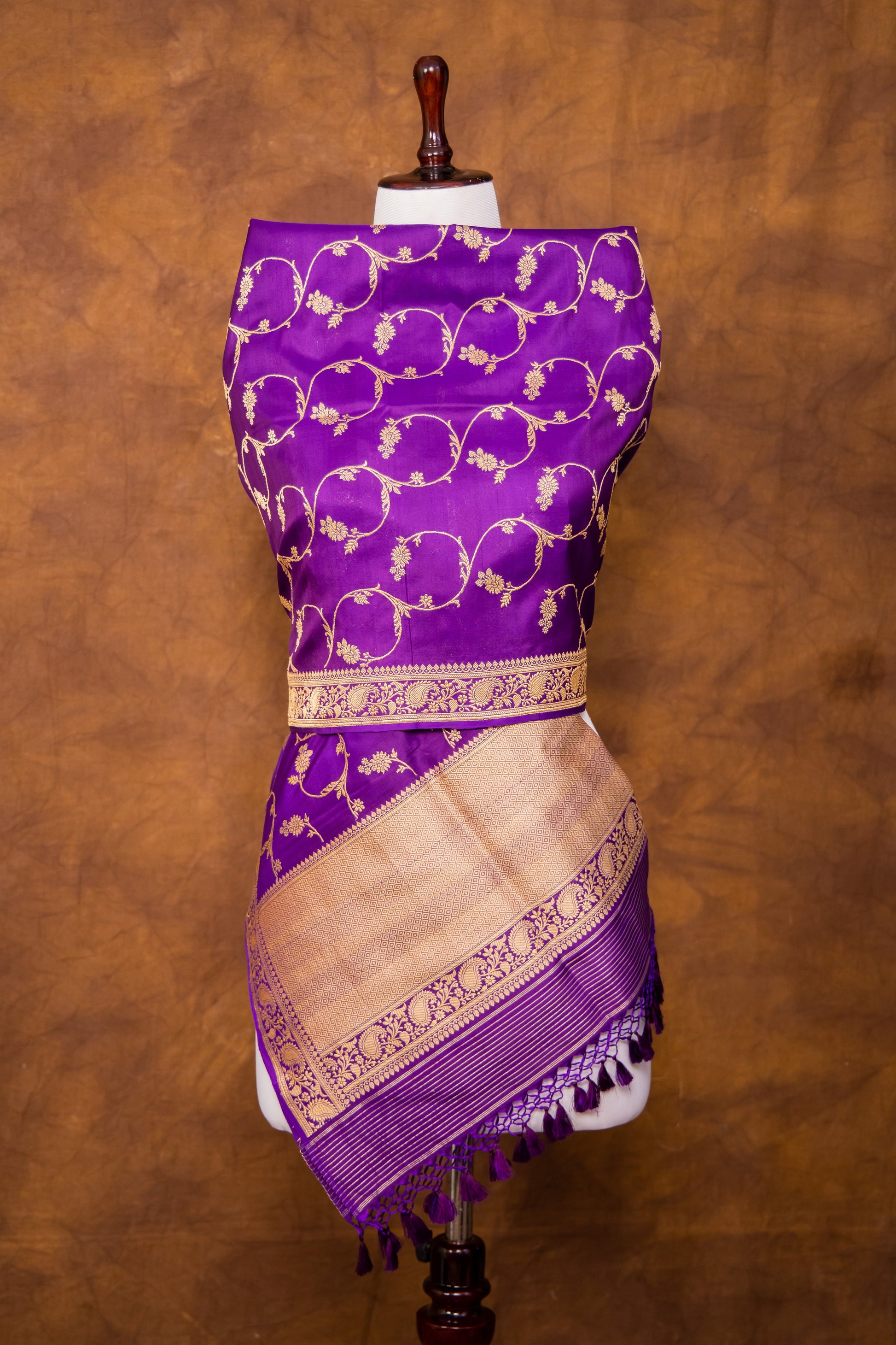 PurpleDupatta Katan Pure Silk - Panaya