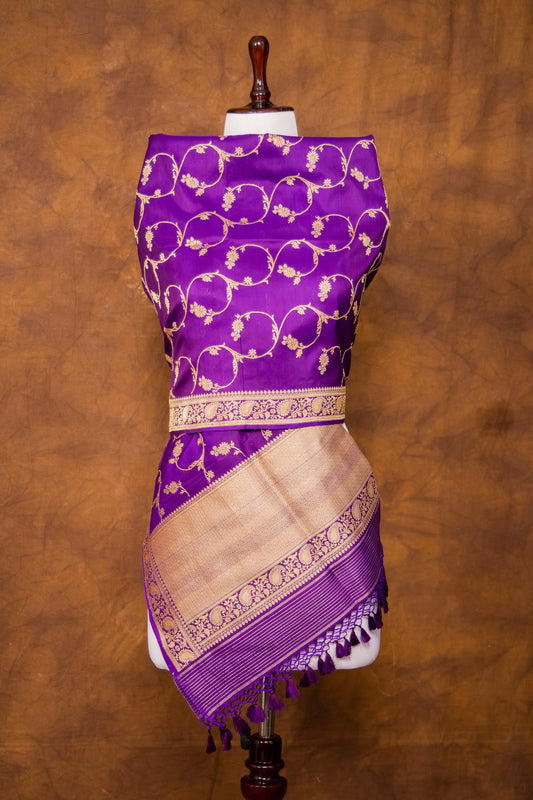 PurpleDupatta Katan Pure Silk - Panaya