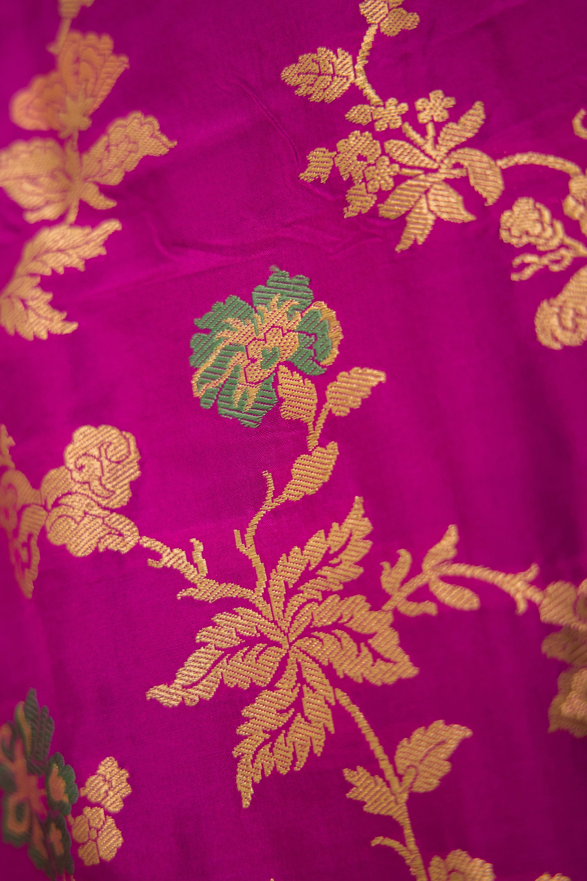 Purple Katan Pure Silk Dupatta - Panaya