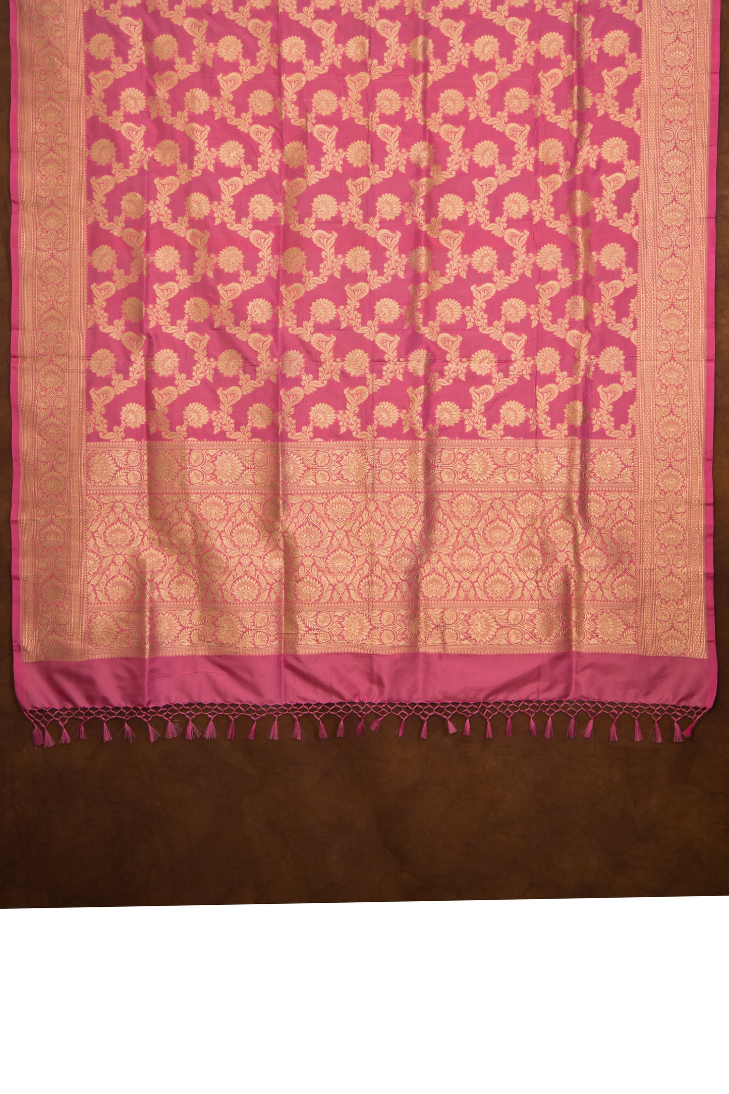 Light Pink Katan Pure Silk Dupatta - Panaya