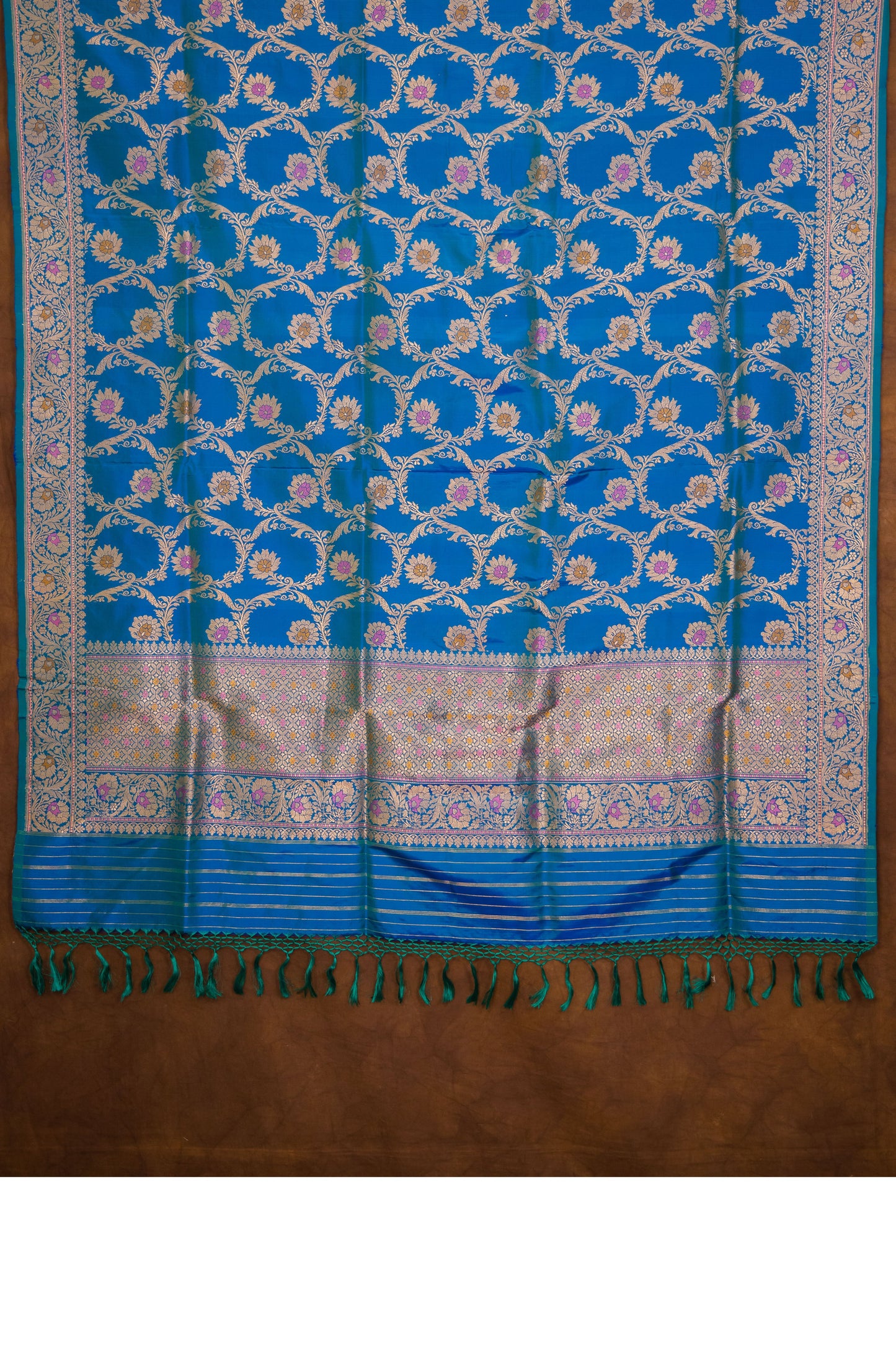 Peacock Katan Pure Silk Dupatta - Panaya