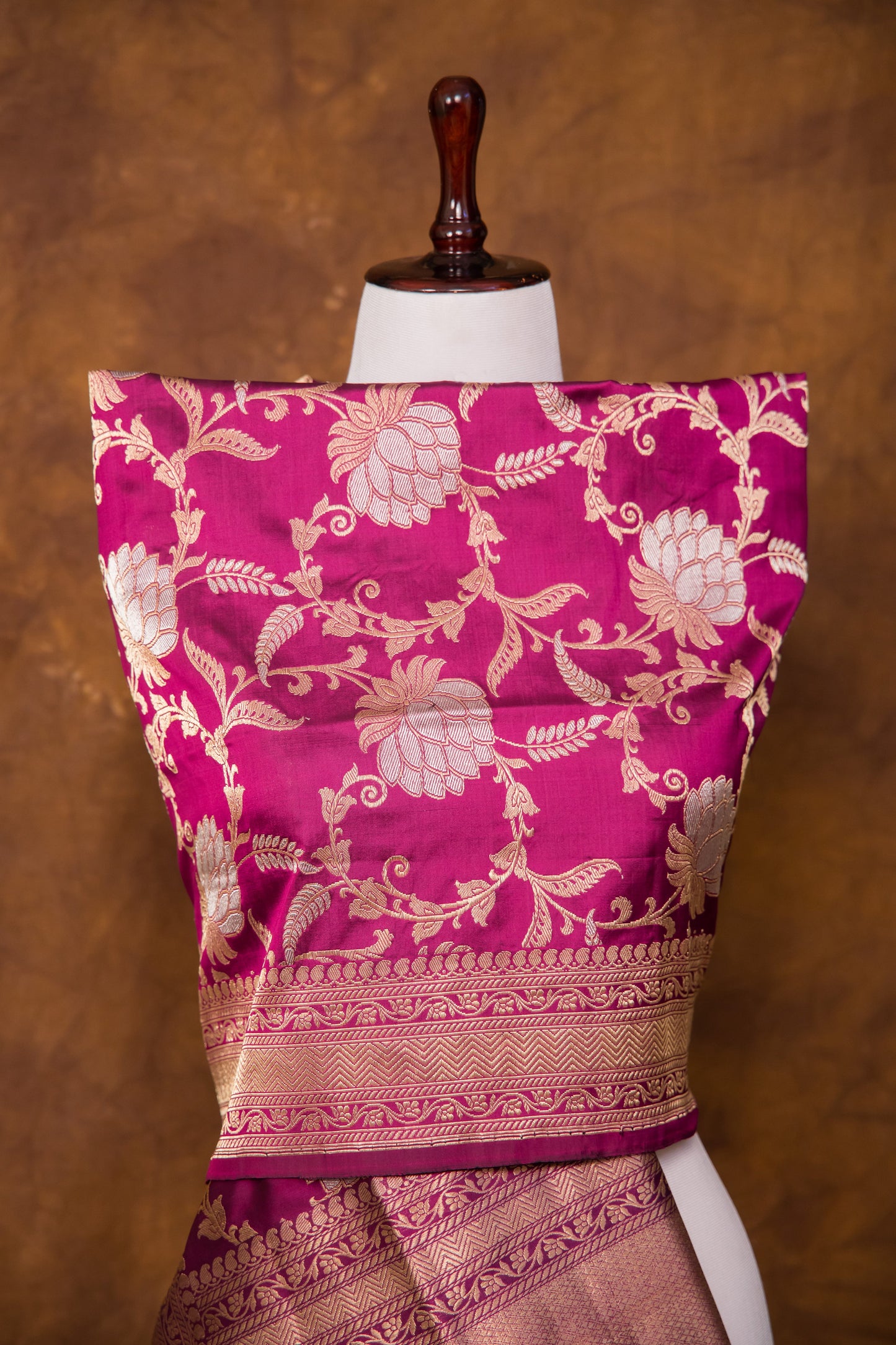 Maroon Dupatta Katan Pure Silk - Panaya